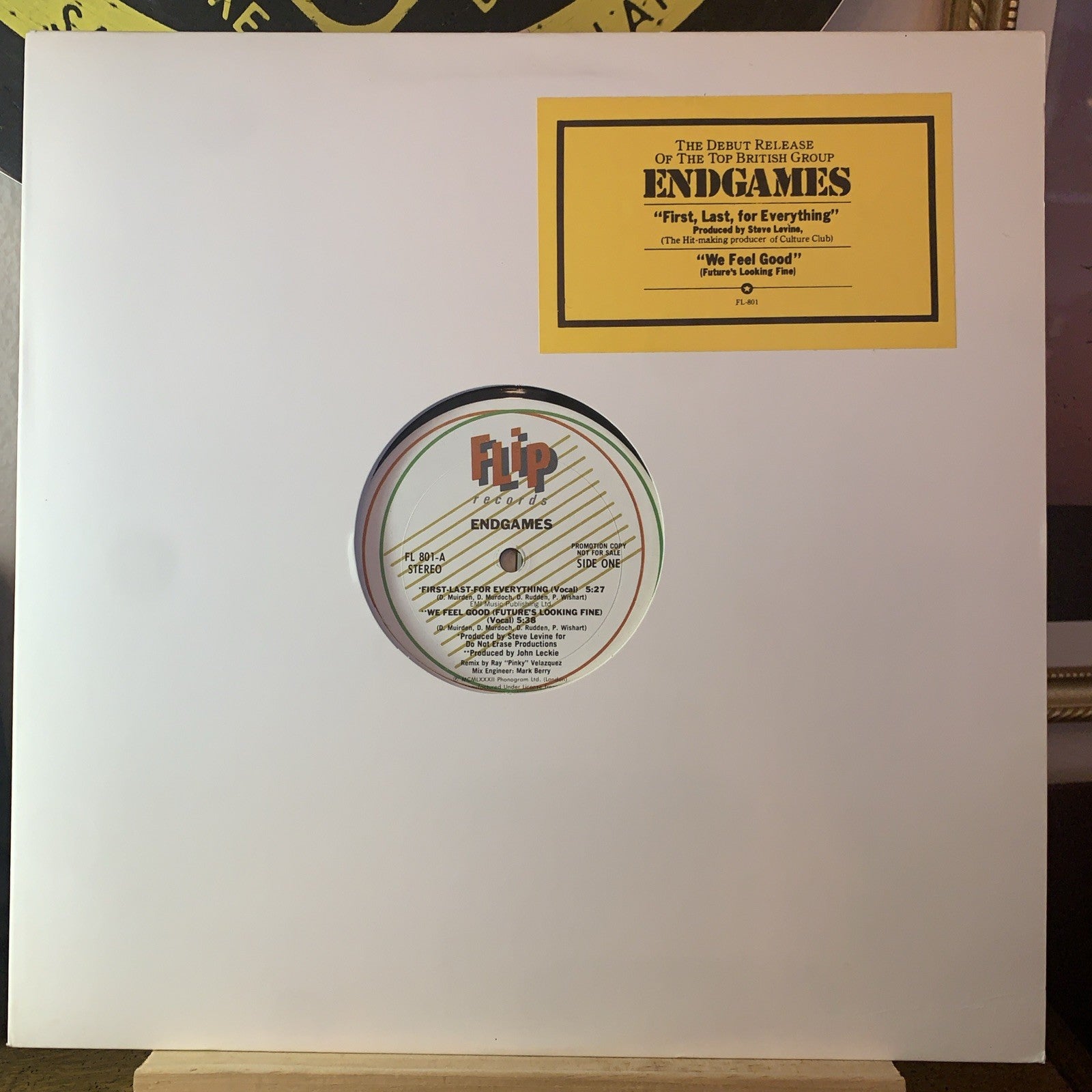 Endgames – First-Last-For Everything - Flip Records – FL 801 - 12” Promo NM(M-)