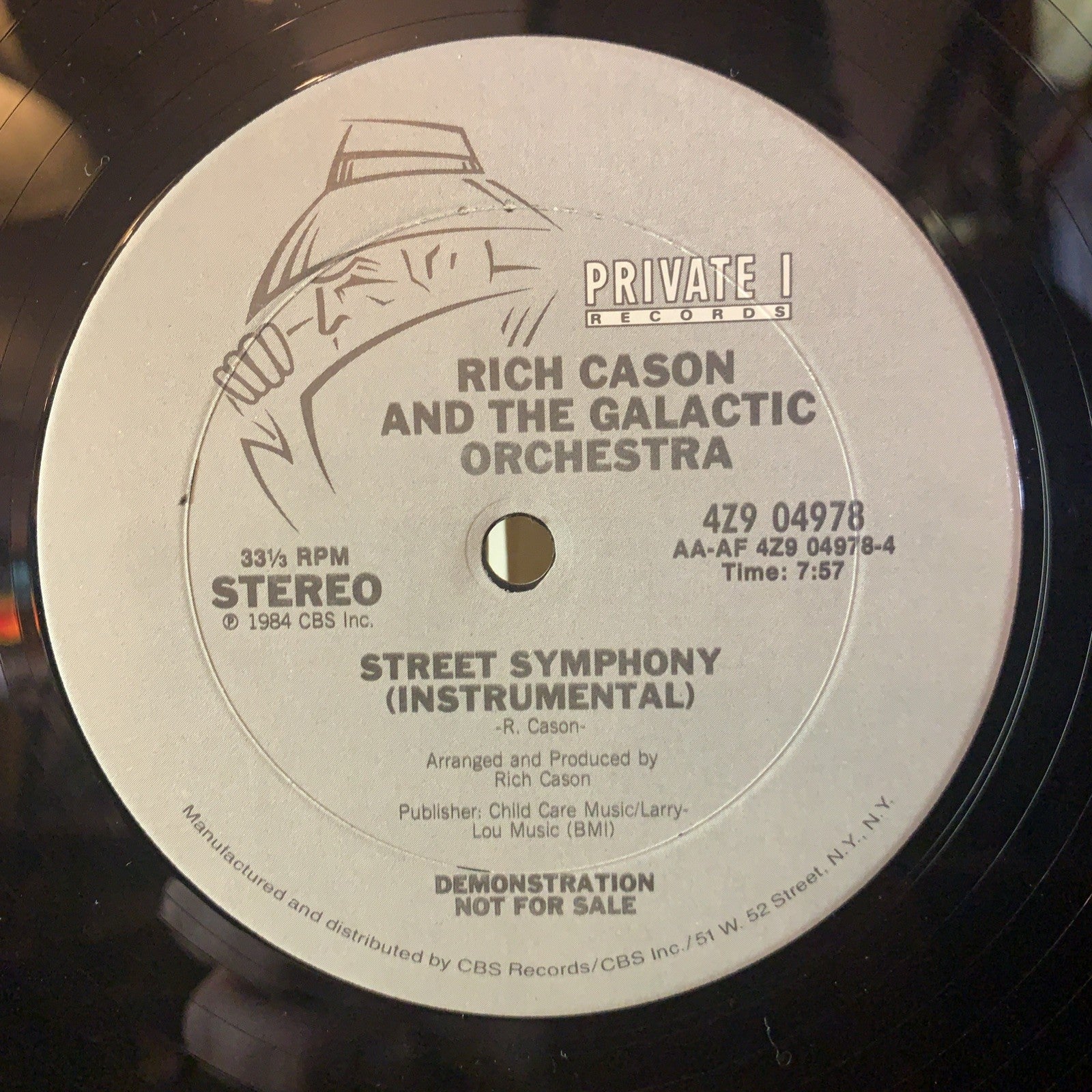 Rich Cason And The Galactic Orchestra – Street Symphony - 12” Promo - NM(M-)