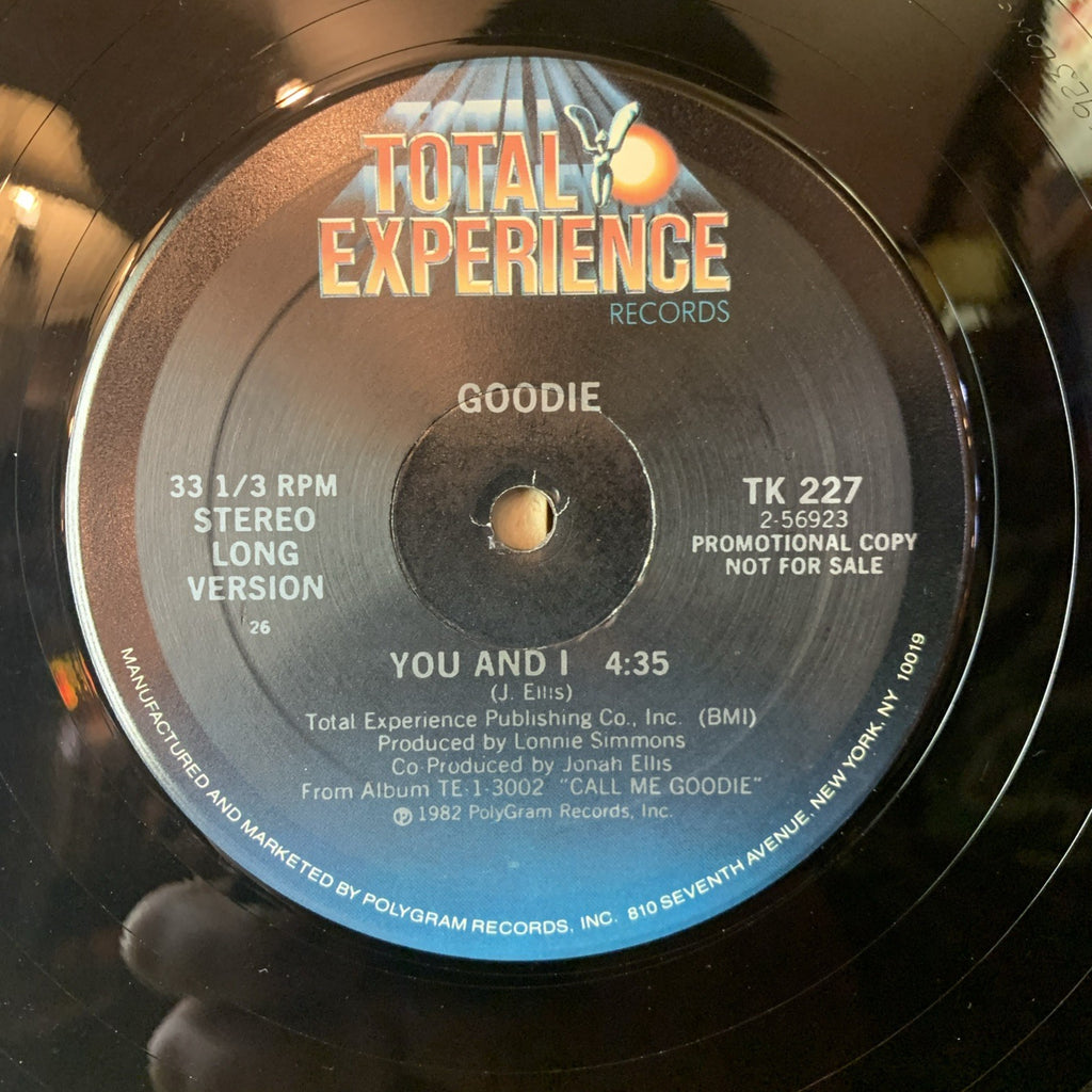 Goodie ‎– You And I - Total Experience Records ‎– TK 227 - 12” Promo - NM (M-)