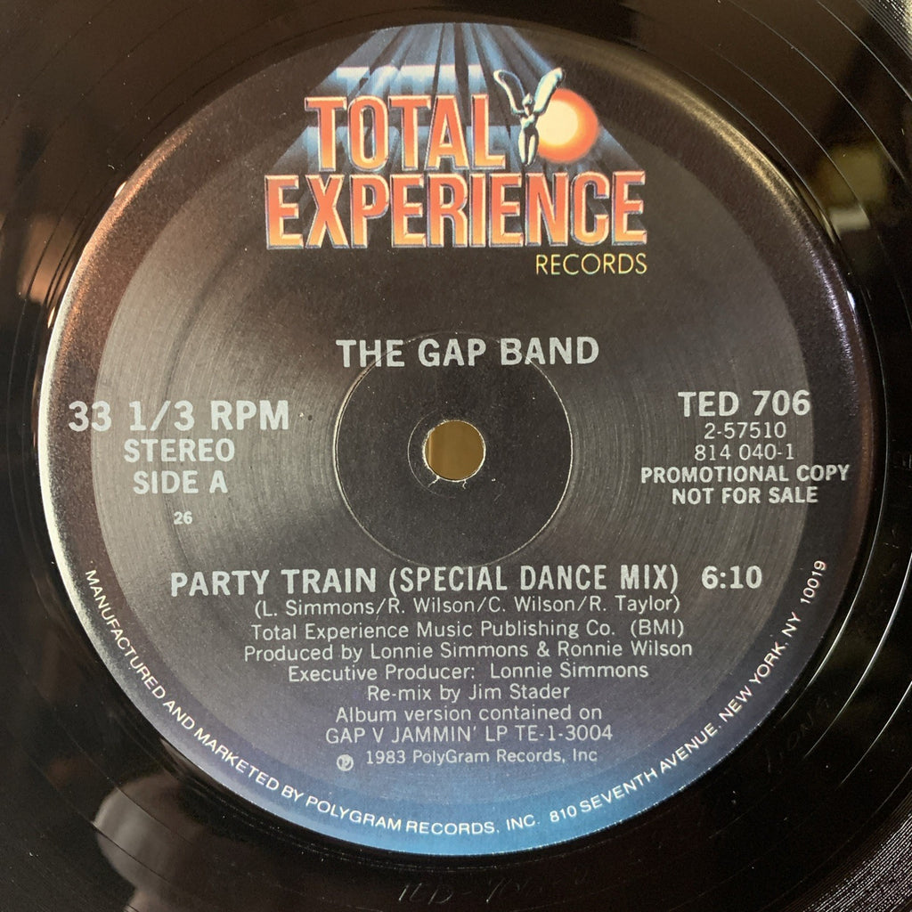 The Gap Band ‎– Party Train -  Total Experience Records ‎- 12” Promo - NM (M-)