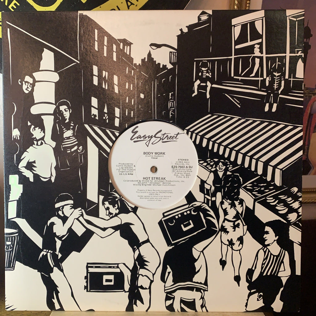 Hot Streak ‎– Body Work -  Easy Street Records - 12” Promo - NM (M-)