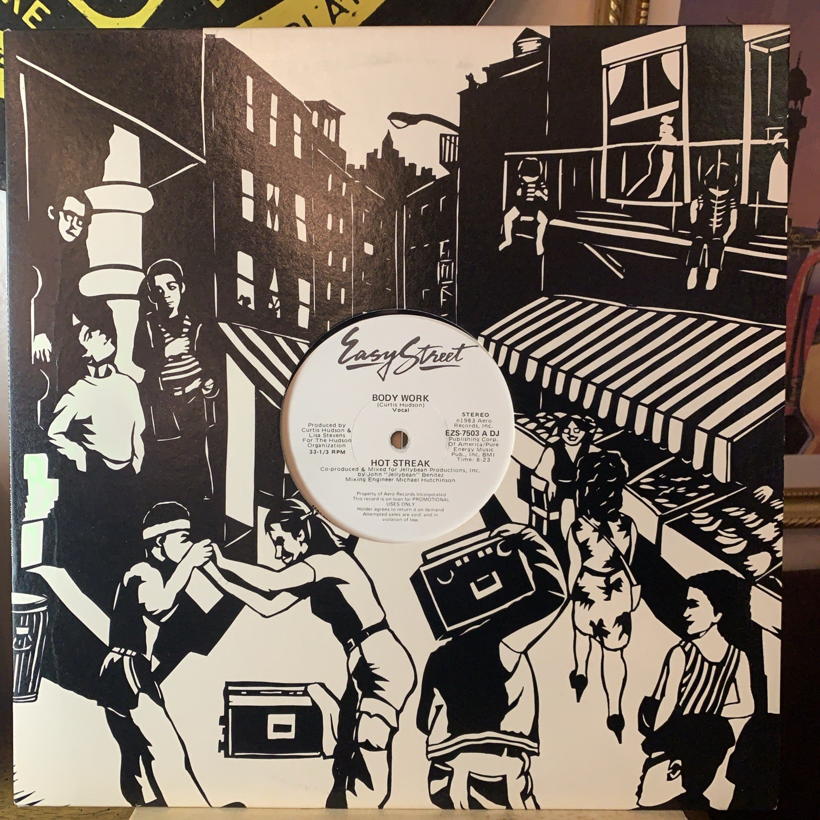 Hot Streak ‎– Body Work -  Easy Street Records - 12” Promo - NM (M-)