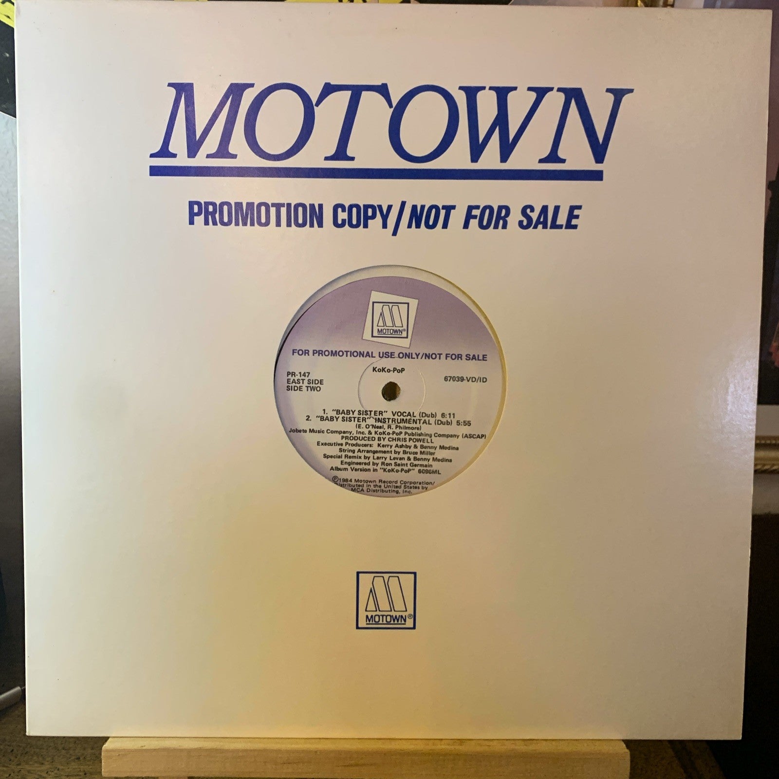 KoKo-PoP ‎– Baby Sister - Motown ‎– PR-147 - 12” Promo - NM/NM (M-)