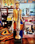 Antique Ornate Carved Thai Buddha - 6 ft.