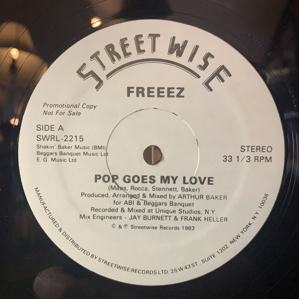 Freeez ‎– Pop Goes My Love -  Streetwise ‎– SWRL-2215 - 12” Promo - NM(M-)