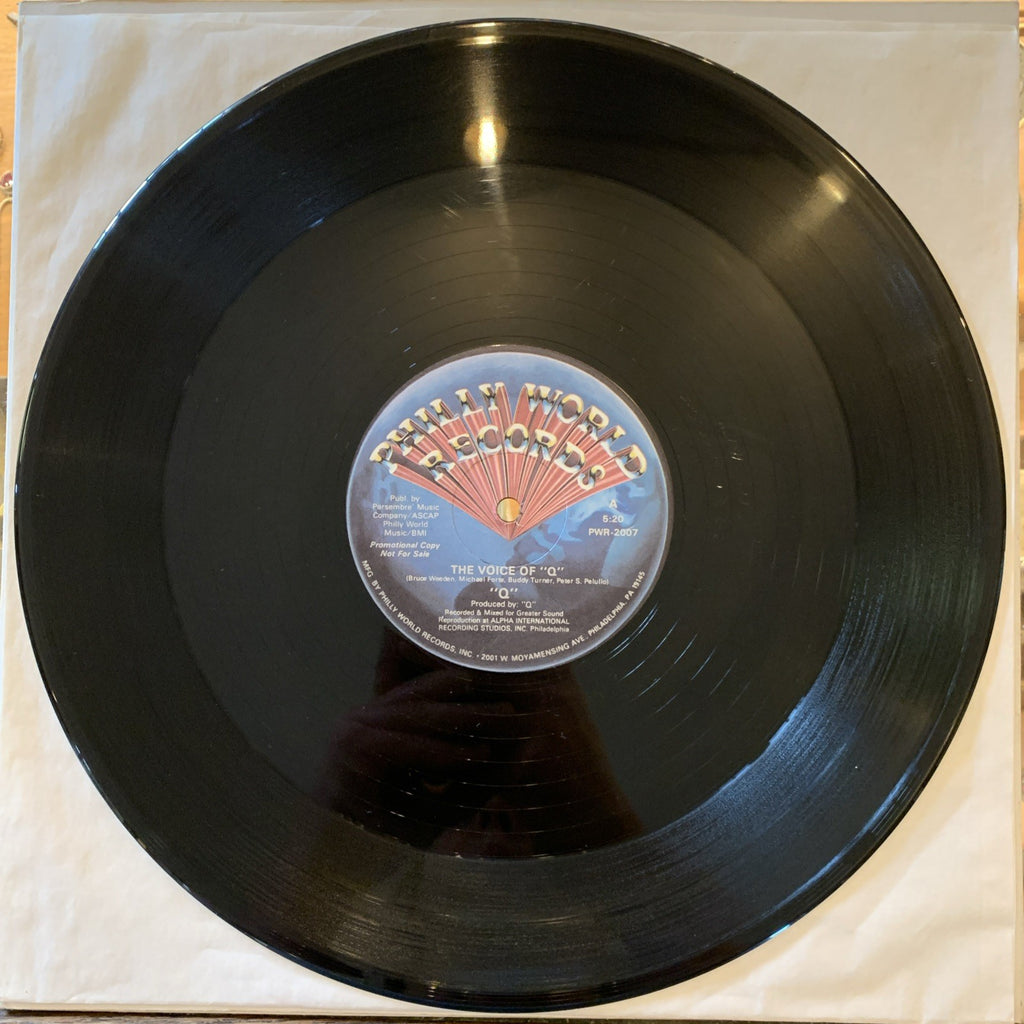 Q The Voice Of "Q" Vinyl Single 12inch EX Philly World Records