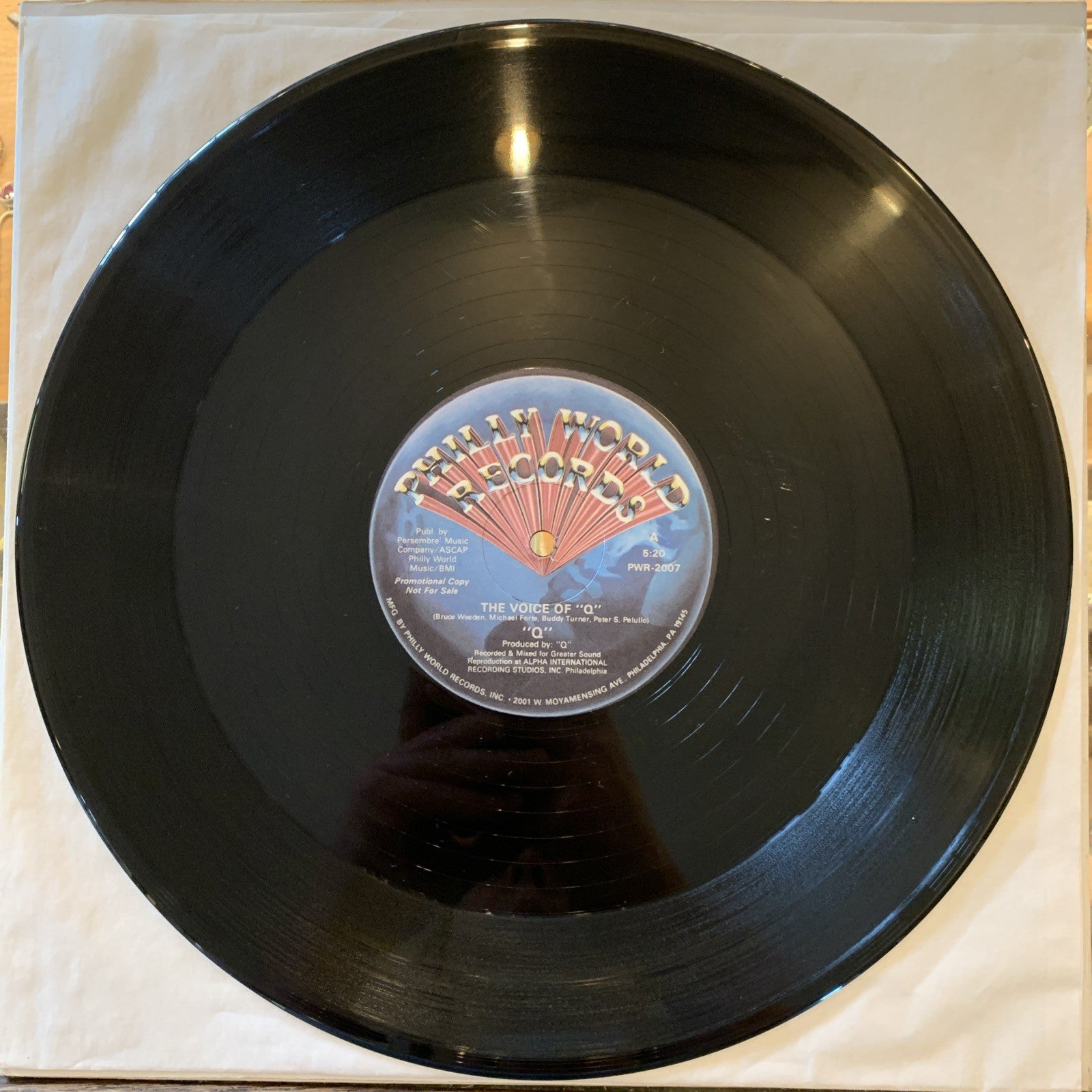 Q The Voice Of "Q" Vinyl Single 12inch EX Philly World Records