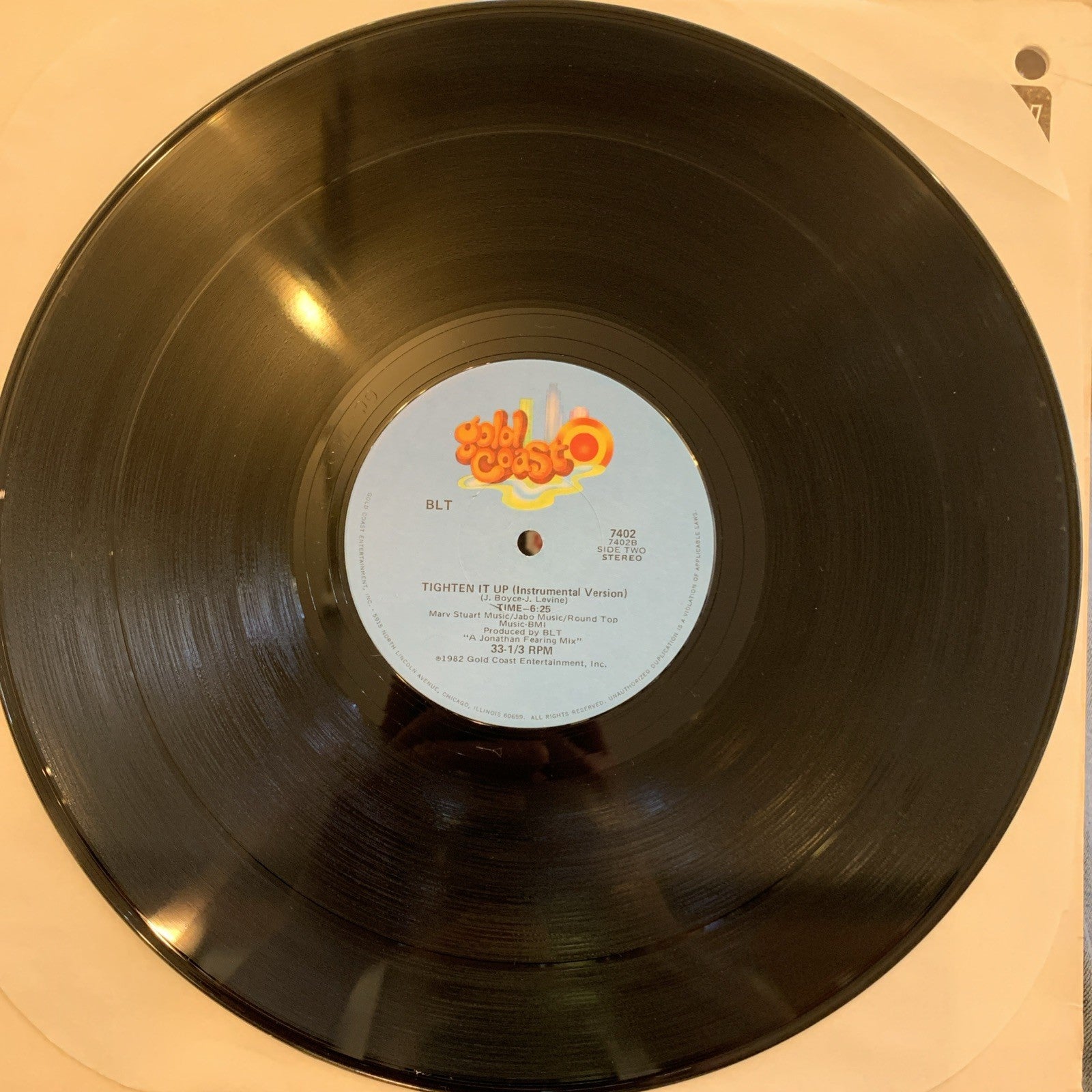 BLT – Tighten It Up - Gold Coast 7402 - 12” Limited Edition - Hype - NEAR MINT+