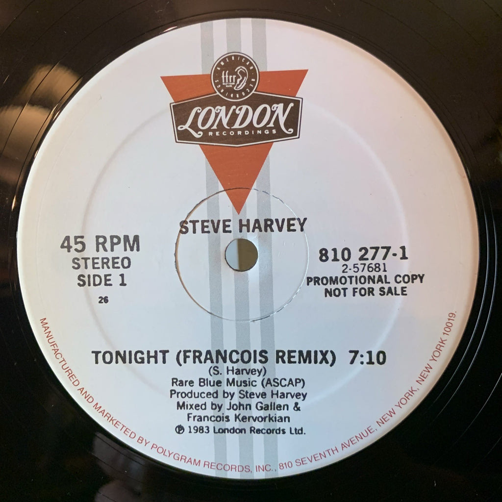 Steve Harvey – Tonight - London Records – 810 277-1 - 12” Promo - NM (M-)