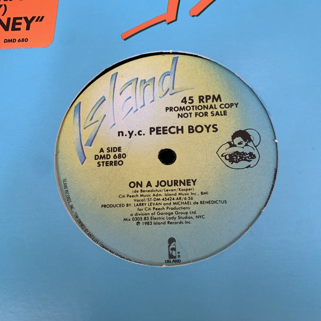 N.Y.C. Peech Boys ‎– On A Journey -  Island Records ‎– DMD 680 - 12” Promo - NM+