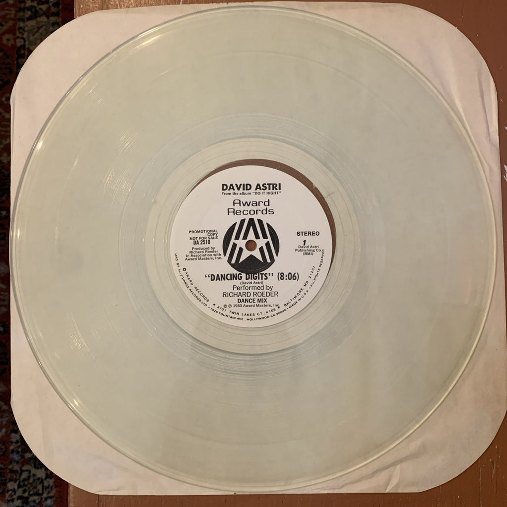 David Astri ‎– Dancing Digits -  Award Records ‎– DA 2510 - 12” Single - NM+