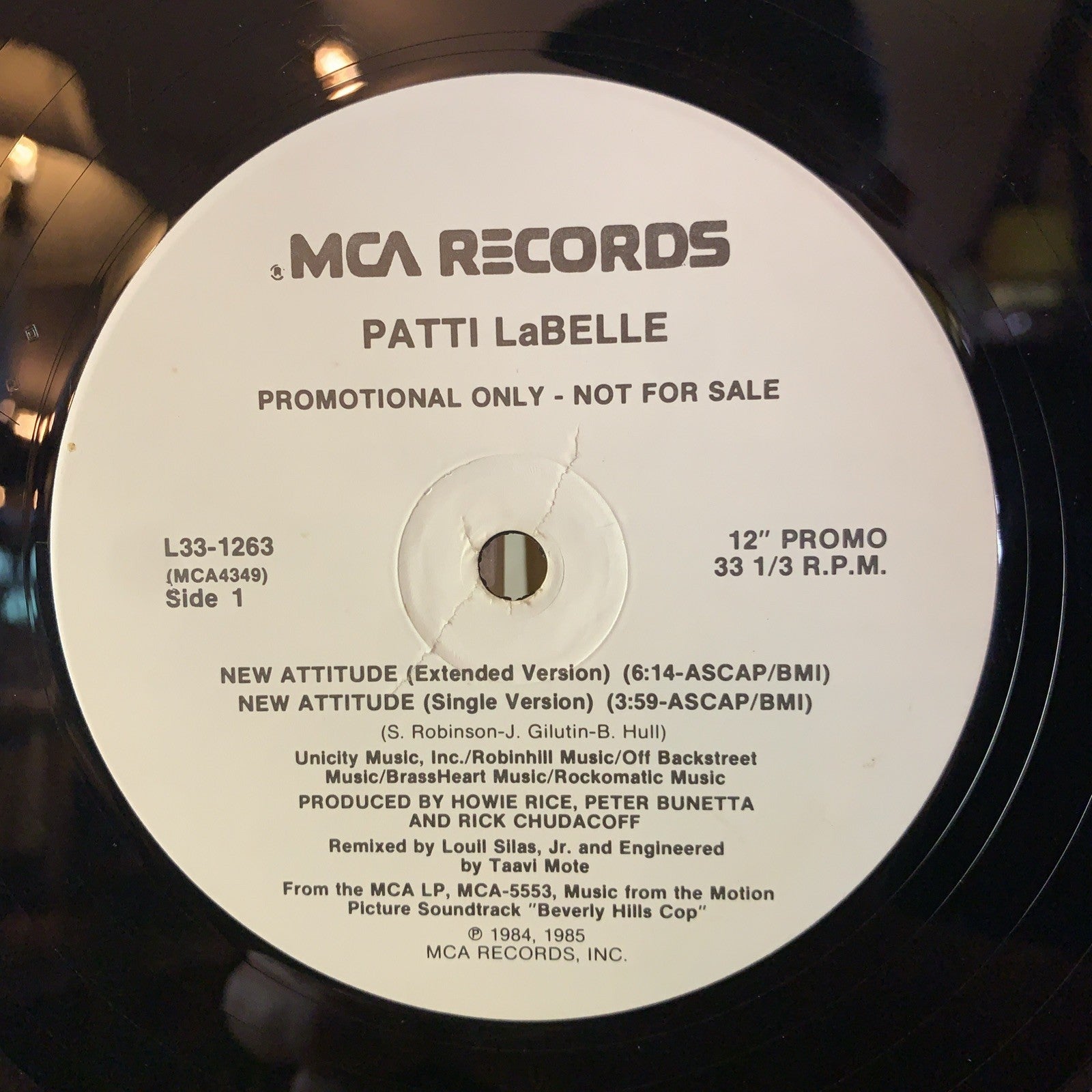 Patti LaBelle ‎– New Attitude - MCA Records ‎– L33-1263 - 12” Promo - NM (M-)