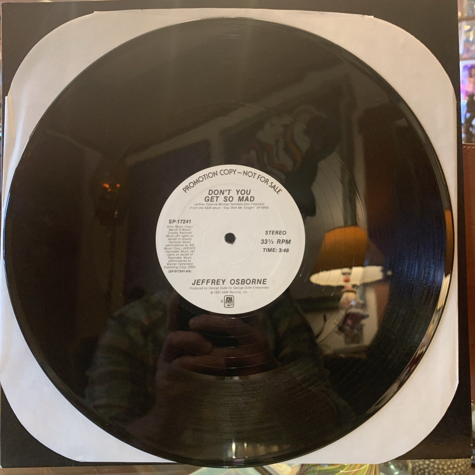 Jeffrey Osborne – Don't You Get So Mad - A&M Records – SP-17241 - Promo - NM+