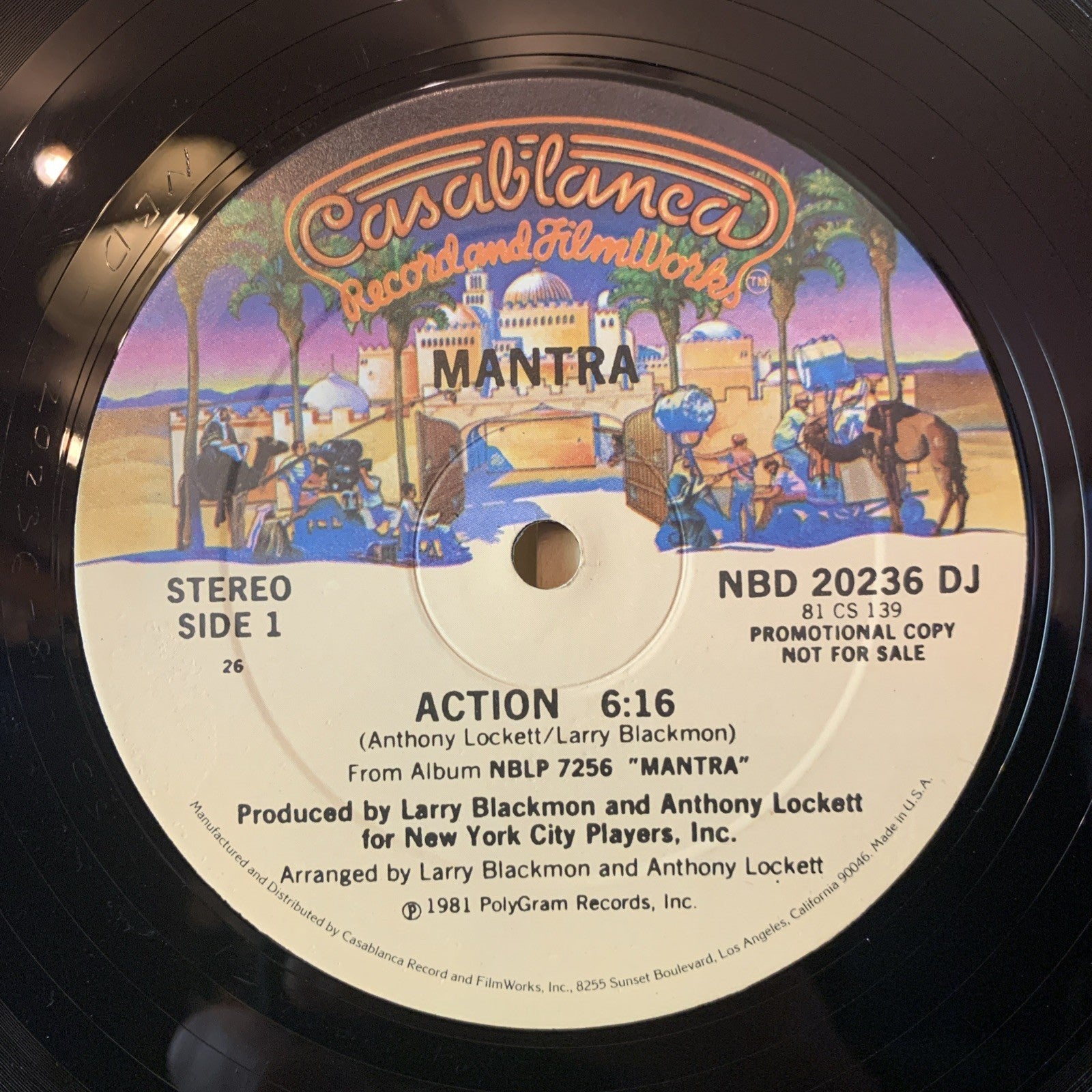 Mantra – Action - Casablanca – NBD 20236 DJ - 12” Promo - NEAR MINT+