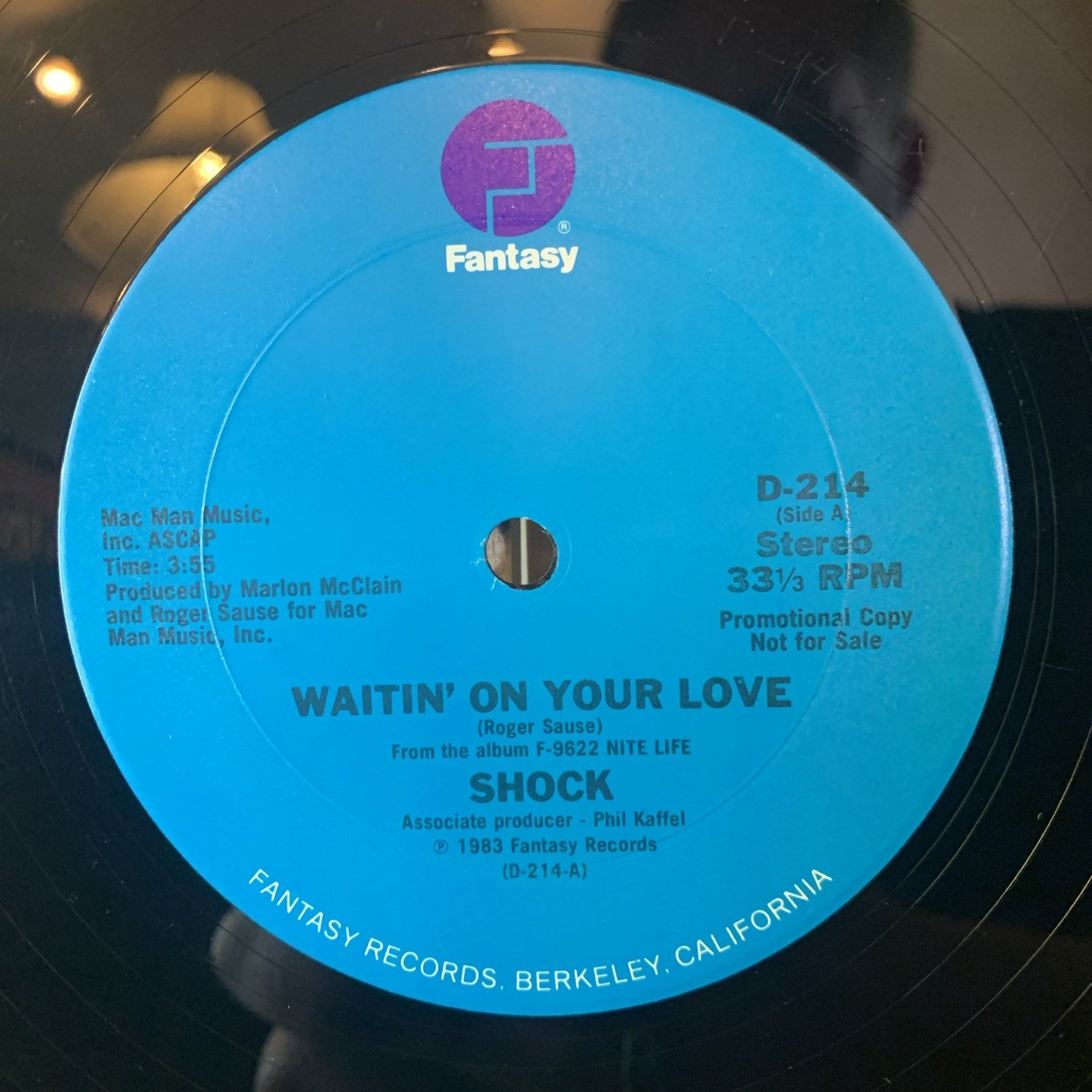 Shock – Waitin' On Your Love -  Fantasy ‎– D-214 - NEAR MINT+ - WOW!