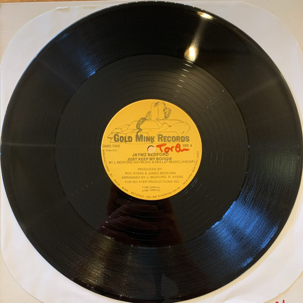 Jaymz Bedford – Just Keep My Boogie - GMD-7003 Gold Mink Records - 12” NEAR MINT