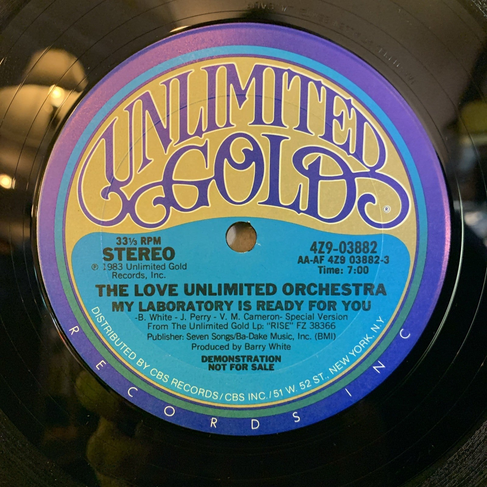 Love Unlimited Orchestra ‎– My Laboratory Is Ready For You - 12” Promo - NM (M-)