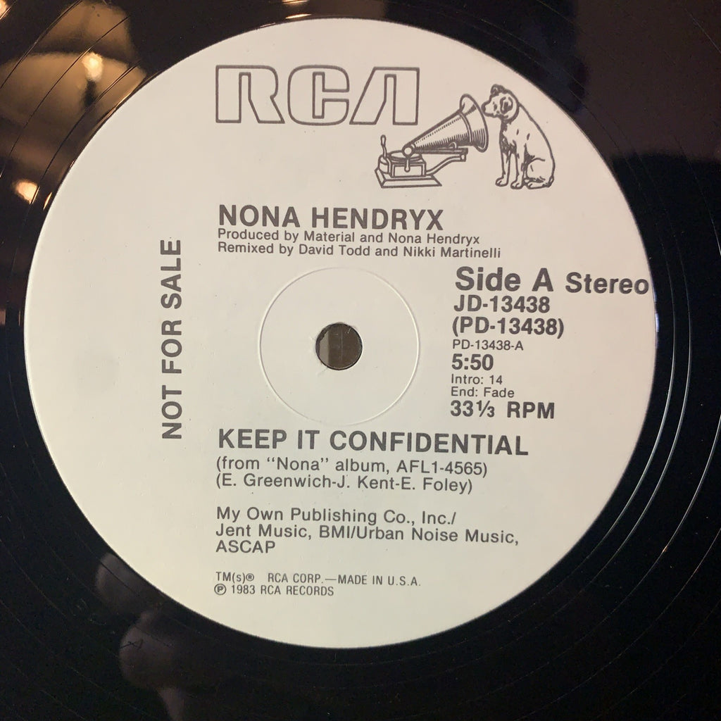 Nona Hendryx ‎– Keep It Confidential - RCA Victor ‎– JD-13438 12” Promo NM (M-)