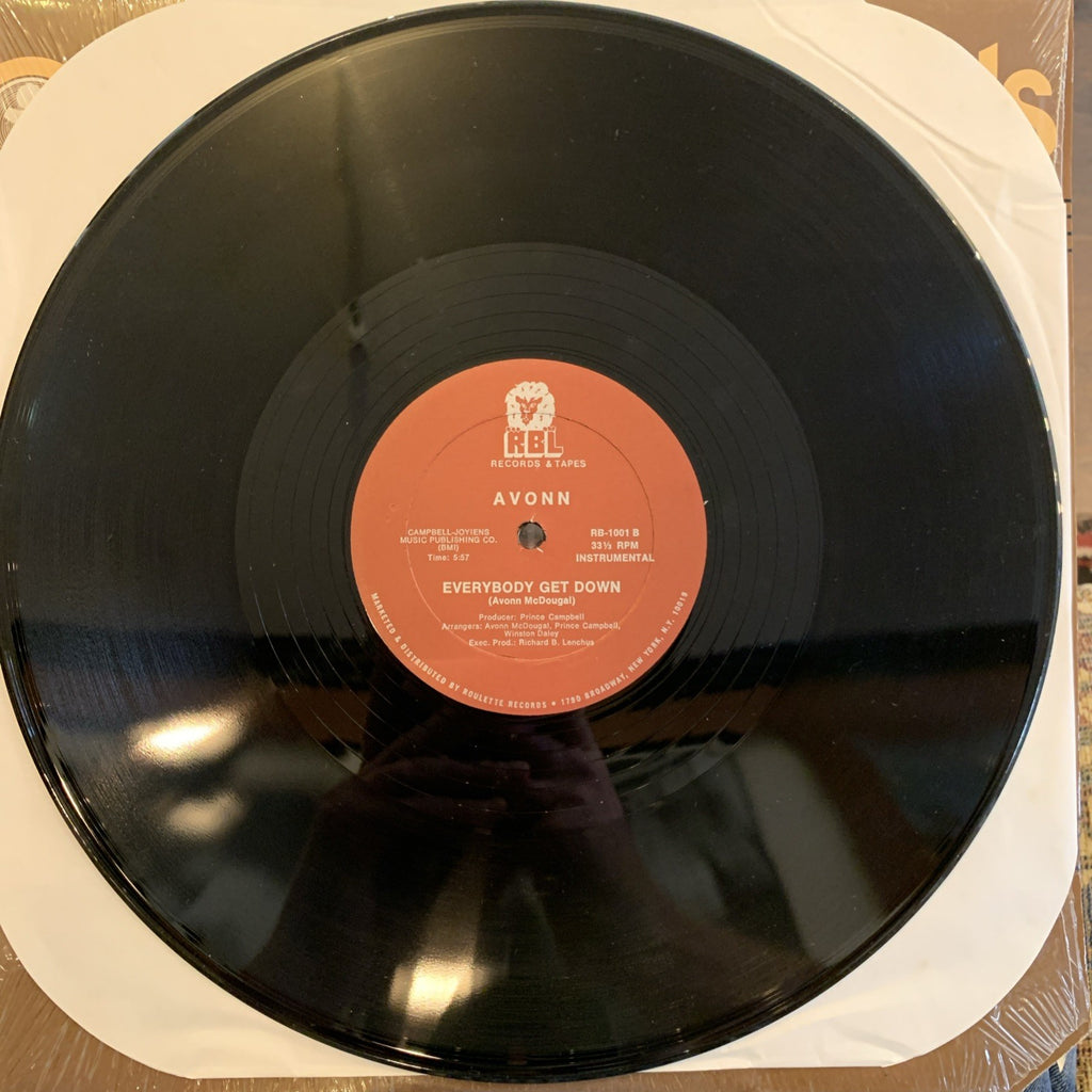 Avonn – Everybody Get Down - 12” Single - NEAR MINT