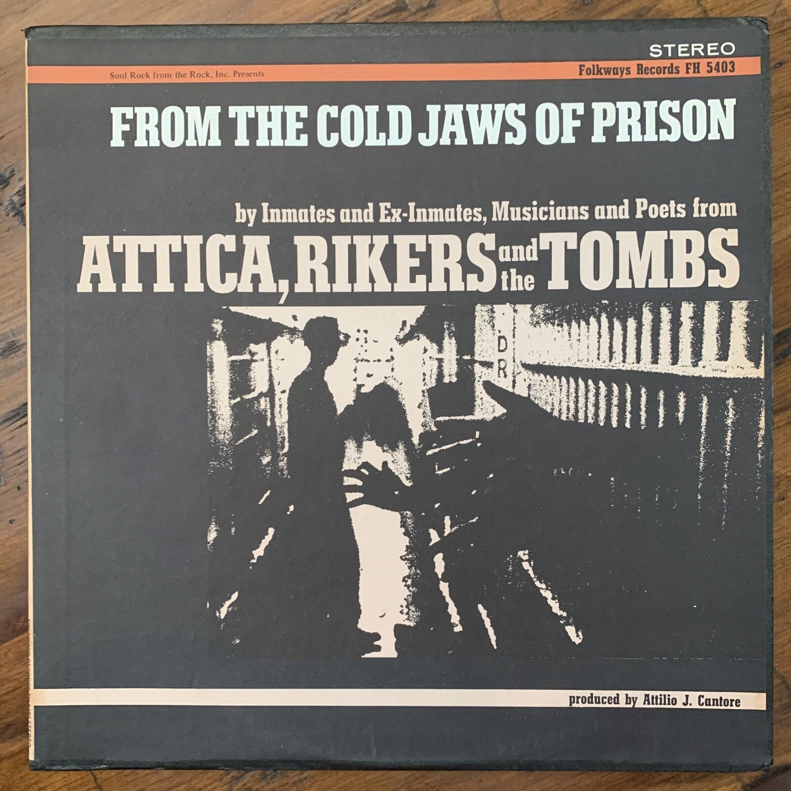 Folkways From The Cold Jaws Of Prison - Inmate Music Poetry Vinyl - EX/EX