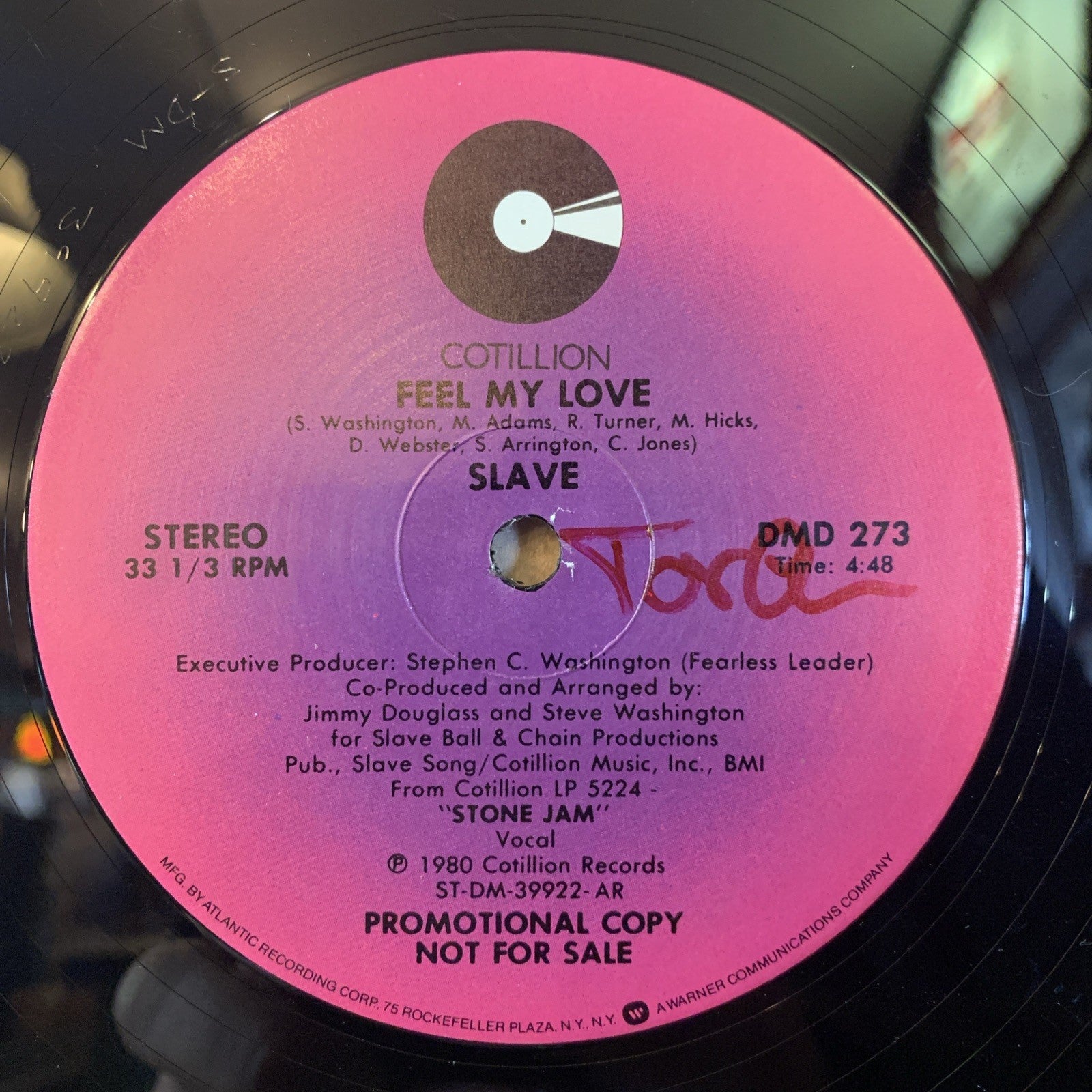 Slave ‎– Feel My Love - Atlantic – DMD 273 - 12” Promo - NEAR MINT+