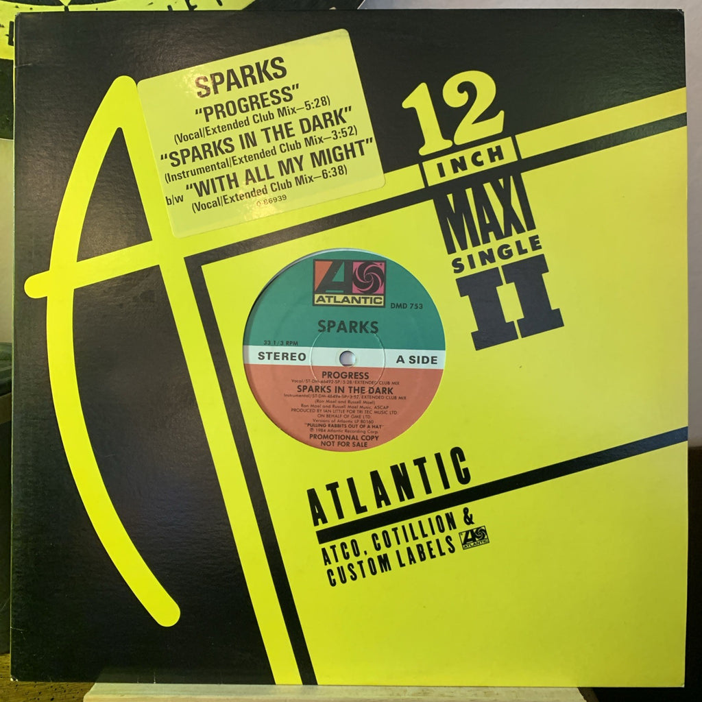Sparks ‎– Progress - Atlantic – DMD 753 - 12” Promo - Hype - NM/NM