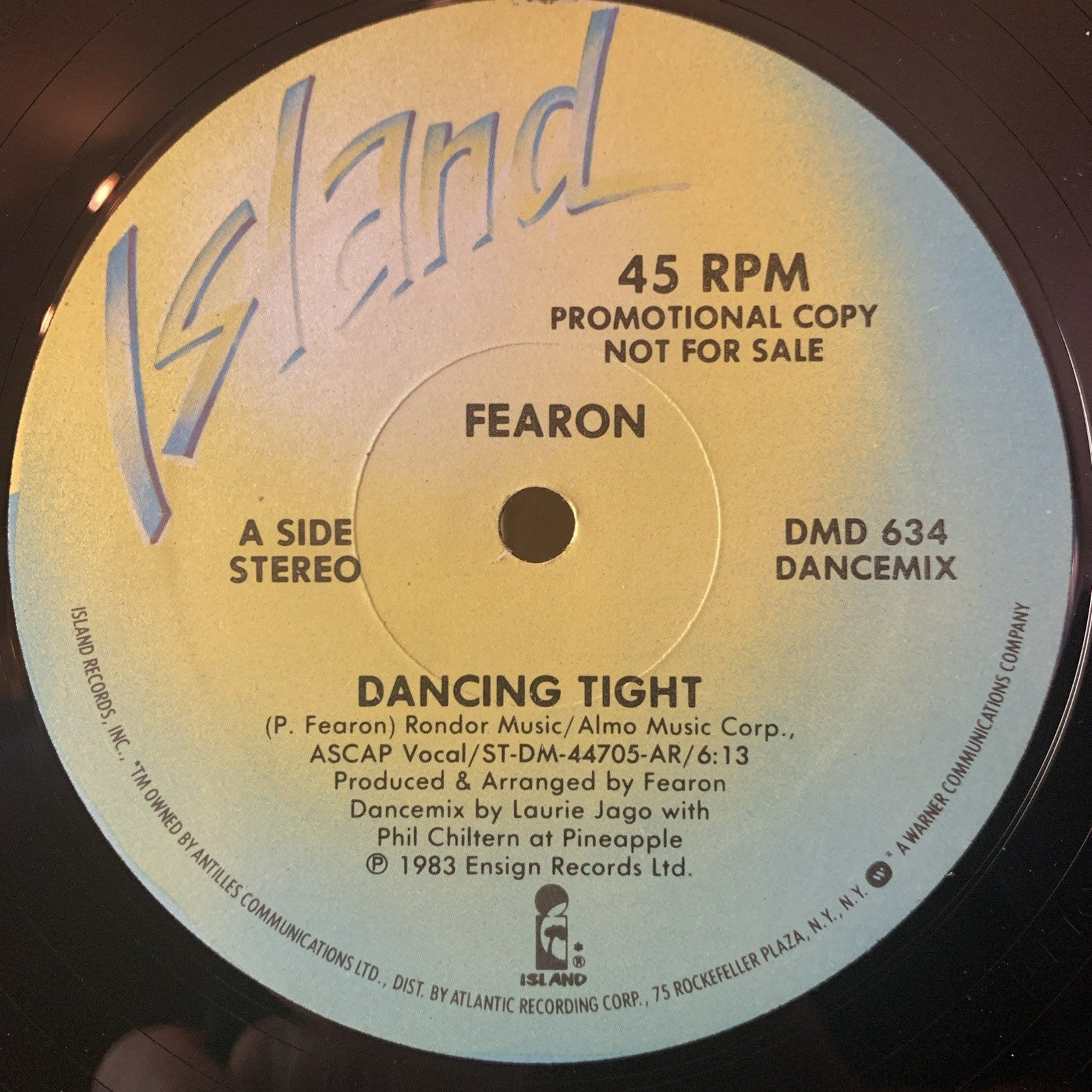 Fearon – Dancing Tight - Island Records – DMD 634 - 12” Promo - NM(M-)