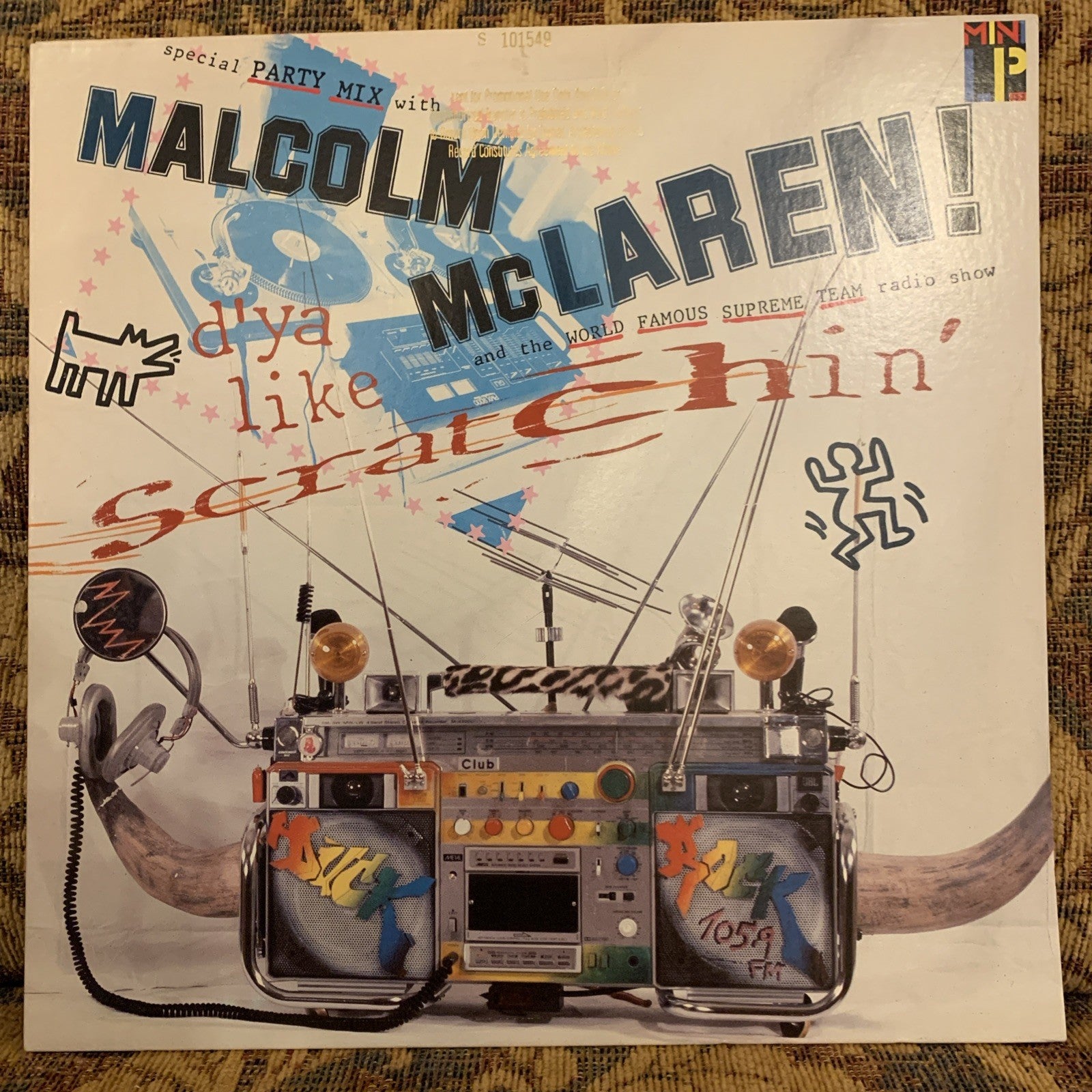 Malcolm Mclaren - D'ya Like Scratchin' -  Island Records ‎– Gold Promo - NM/NM