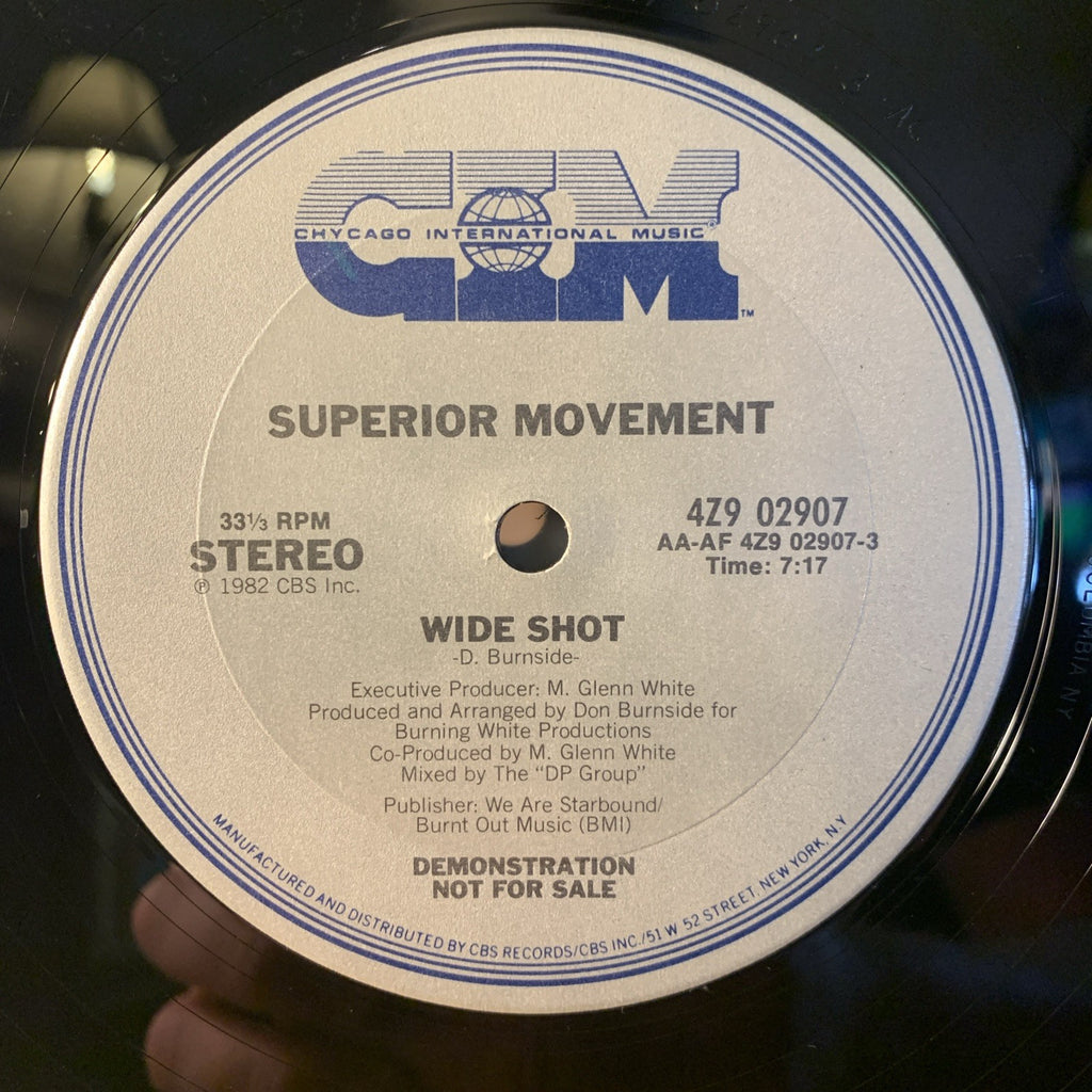 Superior Movement – Wide Shot - Chycago International Music - 12” Promo NM+