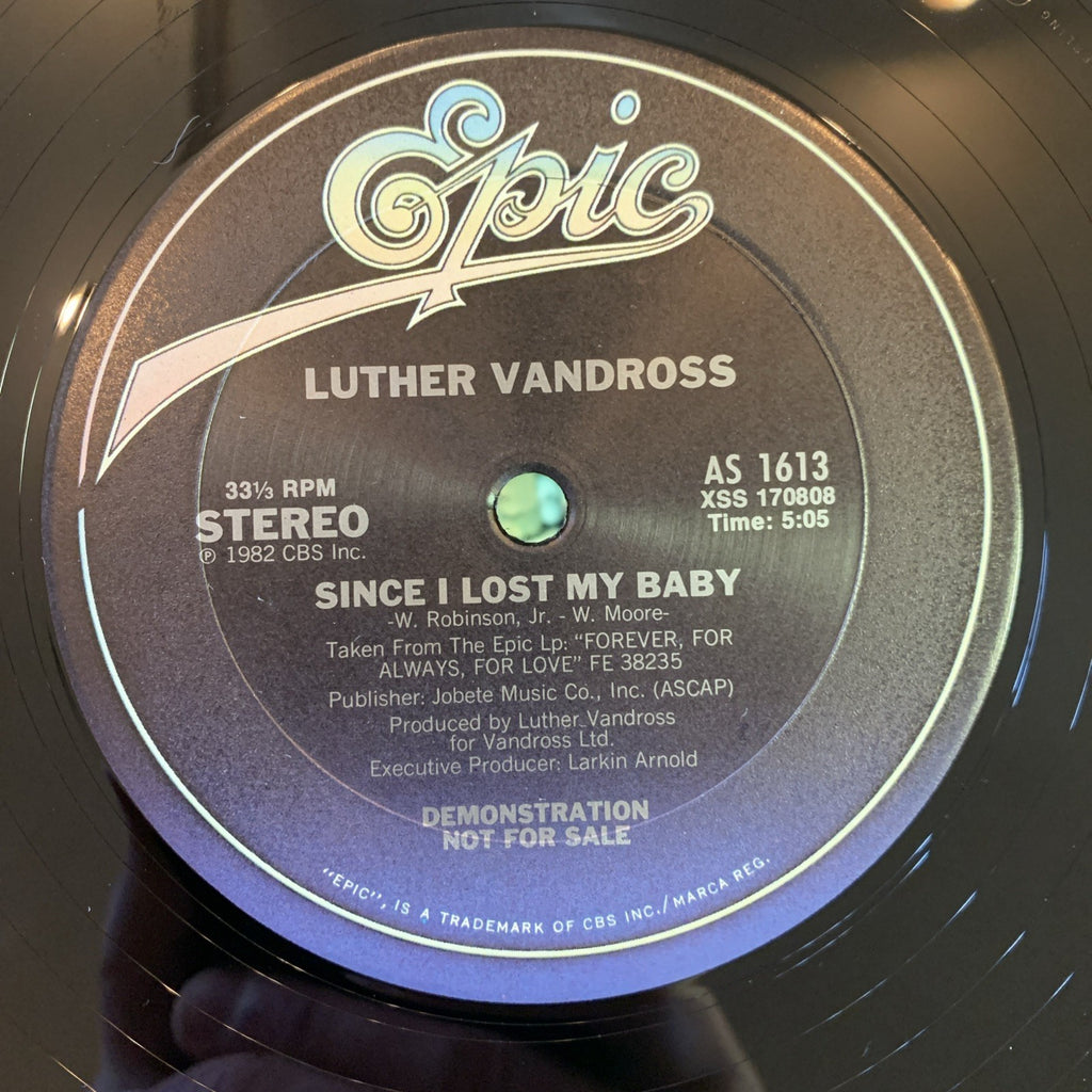 Luther Vandross – You're The Sweetest One / Since I Lost My Baby - 12” Promo NM+