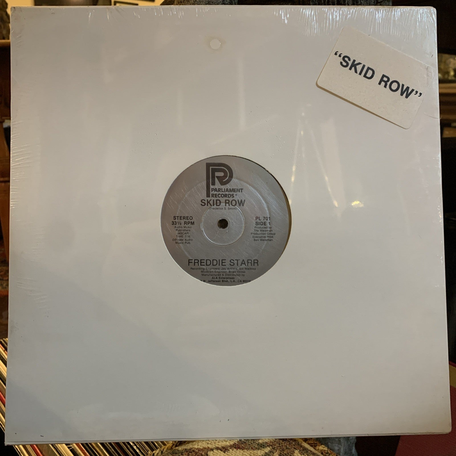 Freddie Starr ‎– Skid Row - Parliament Records ‎– S 4621333 - MINT SEALED