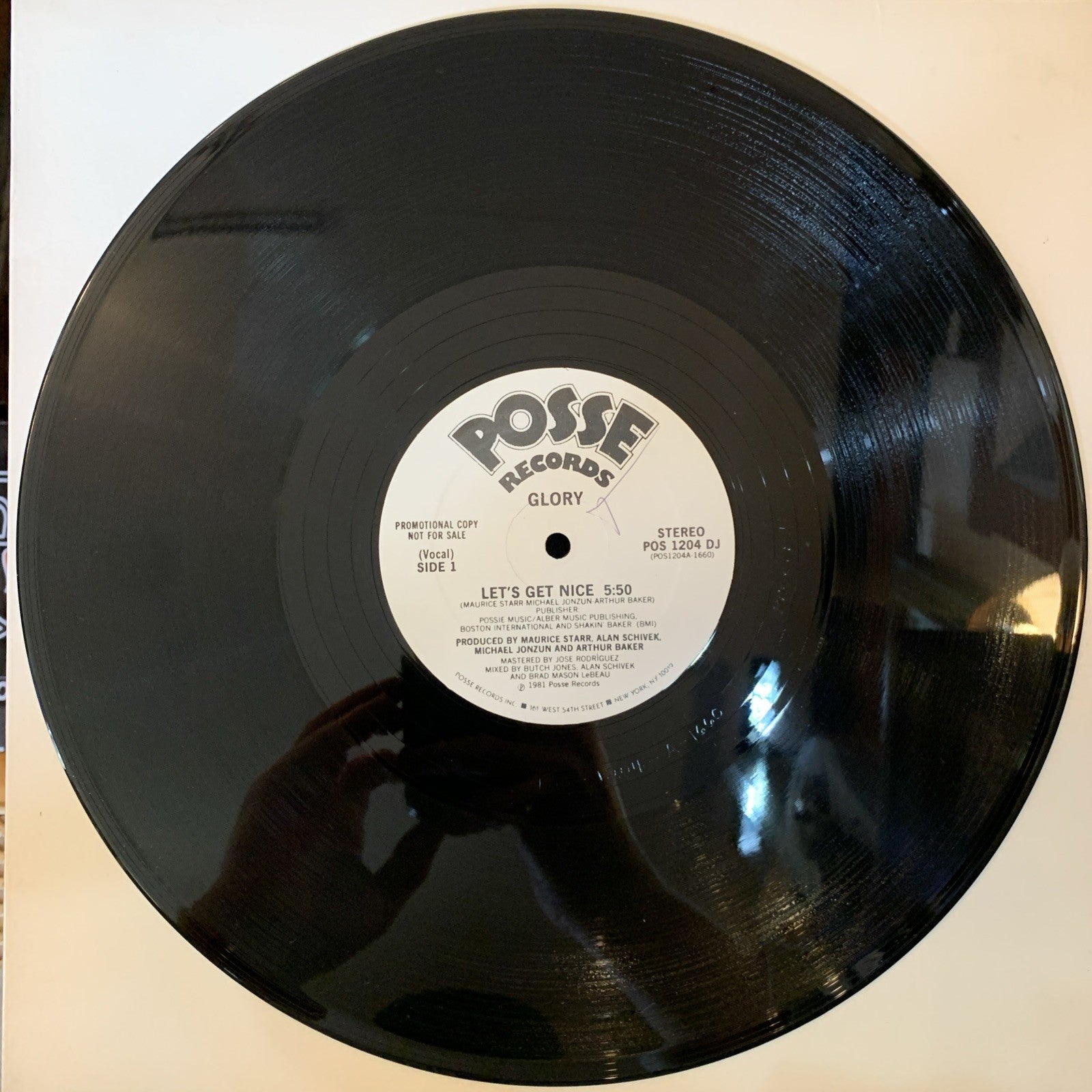 Glory – Let's Get Nice - Posse Records – POS 1204 - Promo - NEAR MINT+