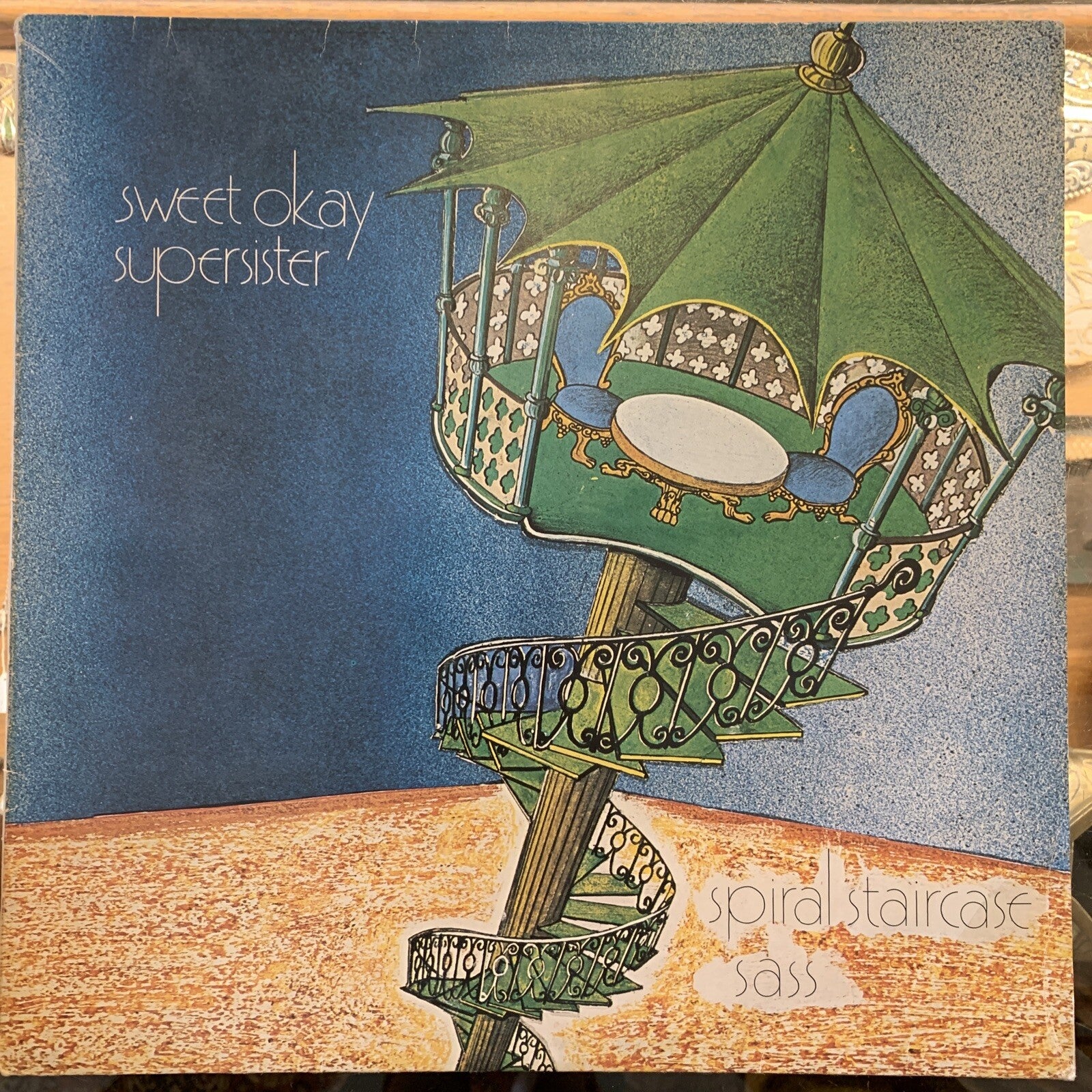 Sweet Okay Supersister  ‎– Spiral Staircase - Holland 1st Press - Import Sticker