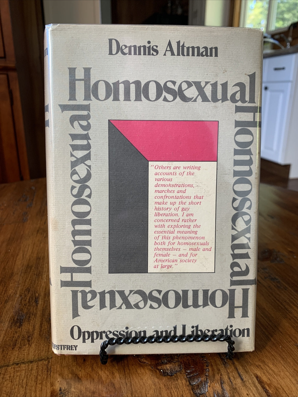 Dennis Altman - Homosexual Oppression and Liberation - Signed 1st Ed.