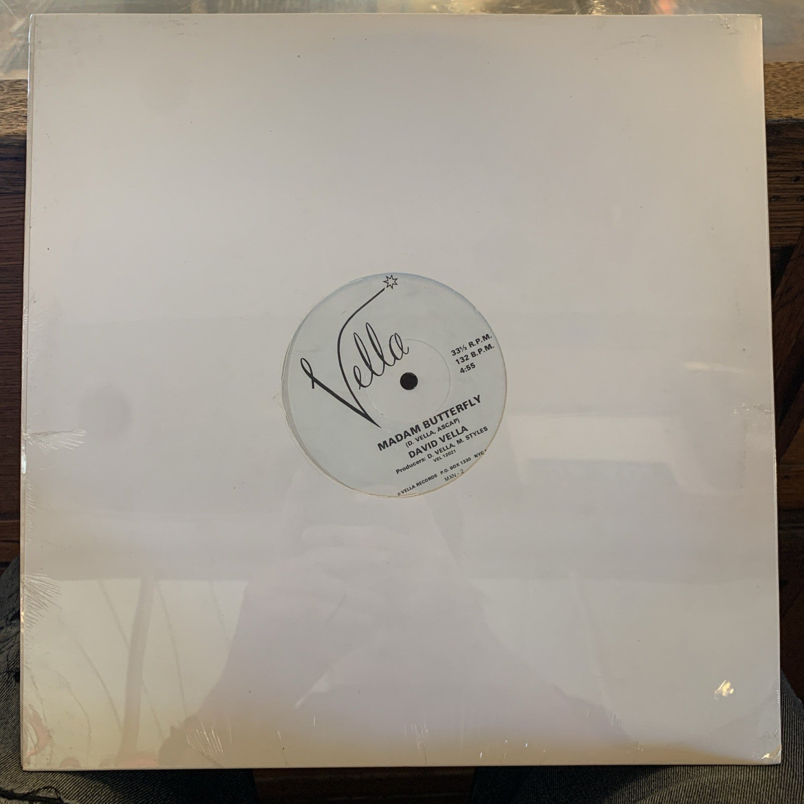 David Vella - Honcho / Madam Butterfly (Vella Records) 12" - Mint Sealed