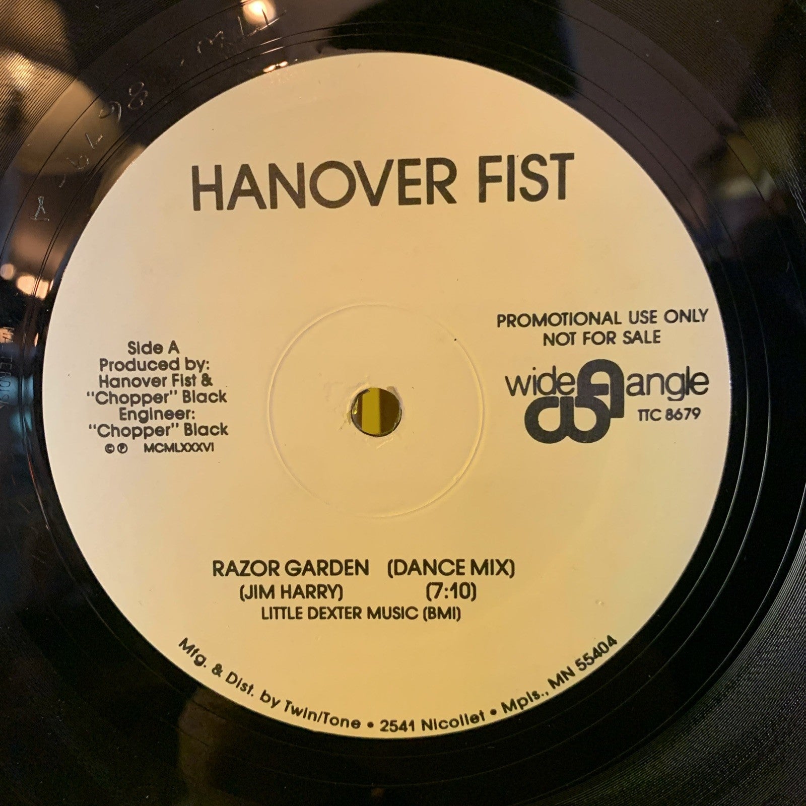 Hanover Fist ‎– Razor Garden (Dance Mix) - 12” Promo - NM (M-)
