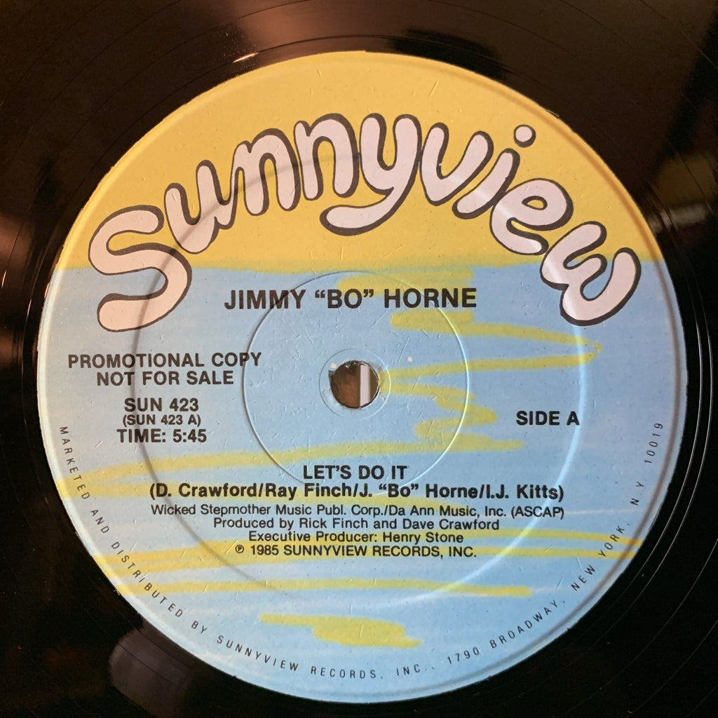 Jimmy "Bo" Horne – Let's Do It - Sunnyview – SUN 423 - 12” Promo - NM (M-)