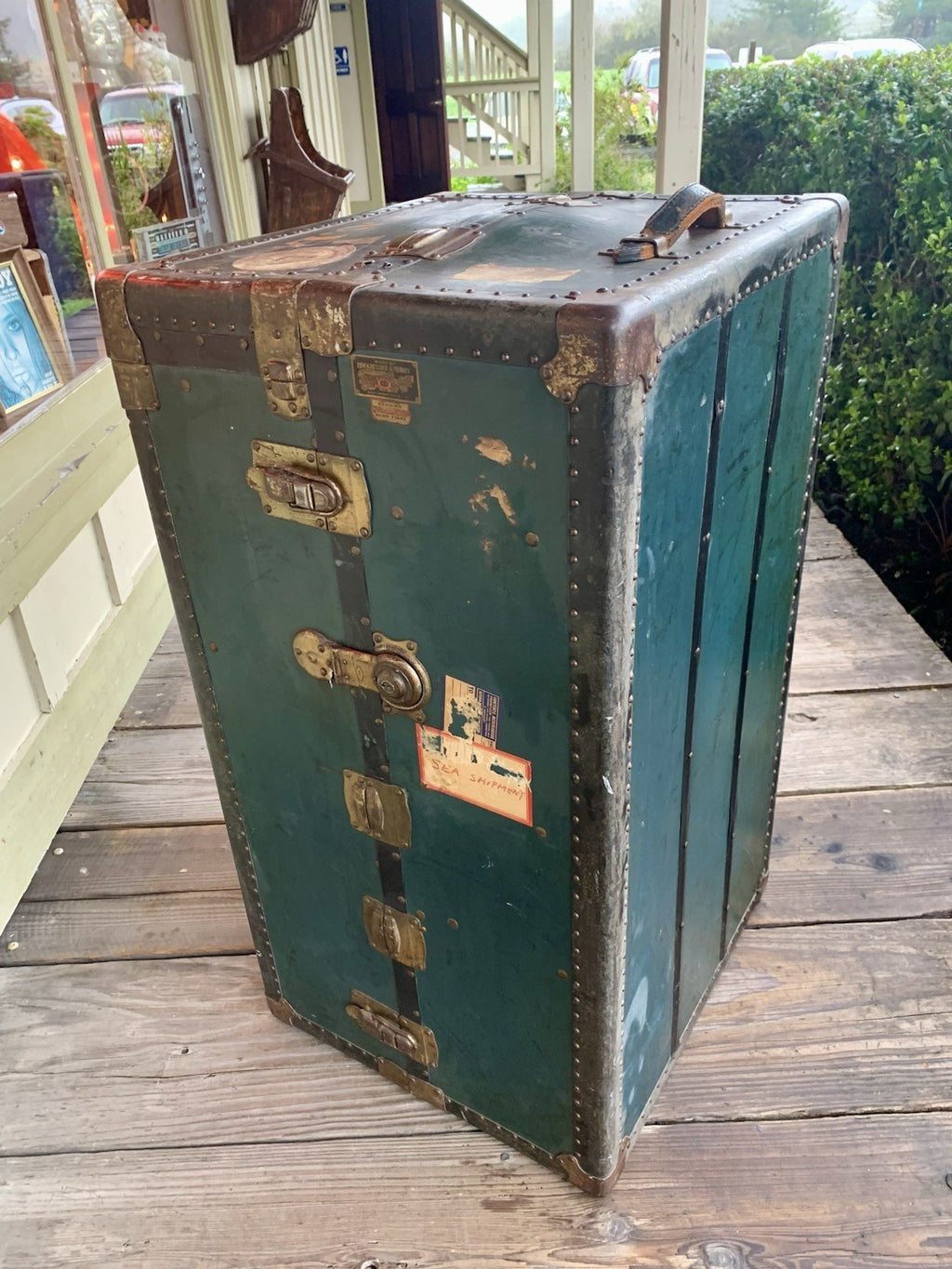 Rare Steamer Trunk - Hirschfelder & Meaney- San Francisco - Ca. 1920
