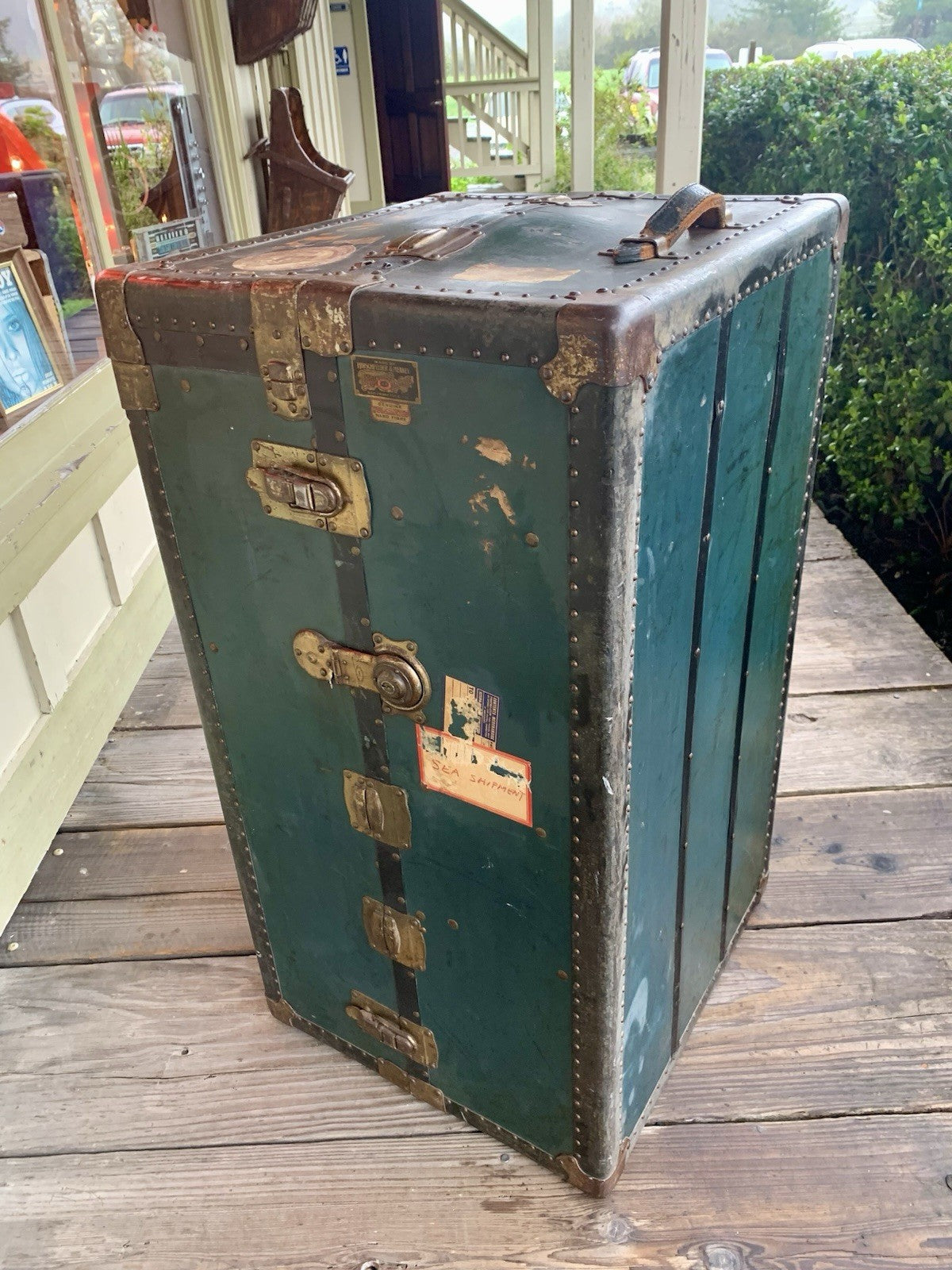Rare Steamer Trunk - Hirschfelder & Meaney- San Francisco - Ca. 1920