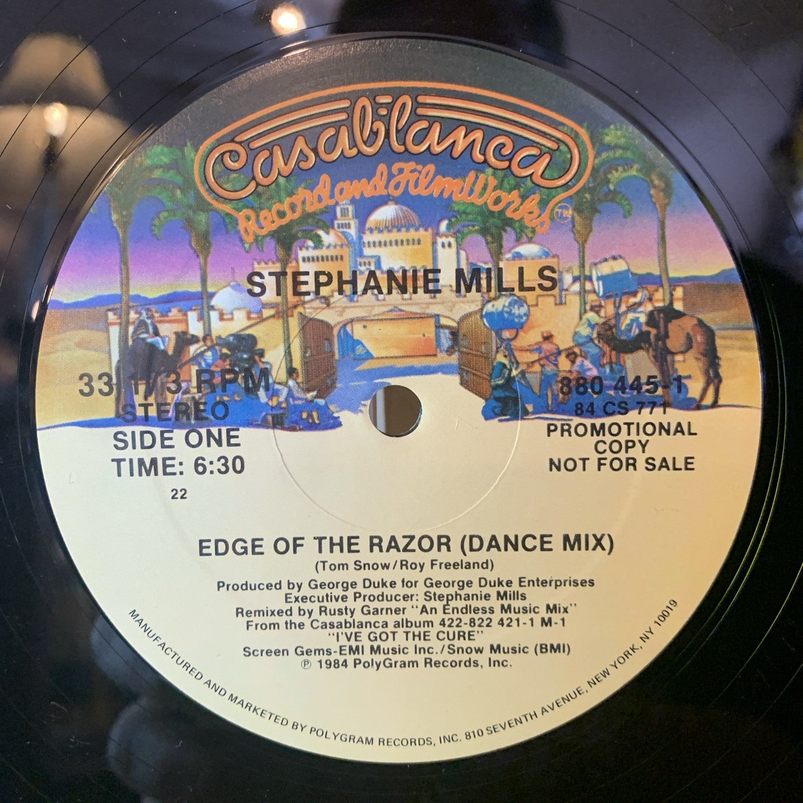 Stephanie Mills – Edge Of The Razor - Casablanca – 880 445-1 - 12” Promo - NM/NM