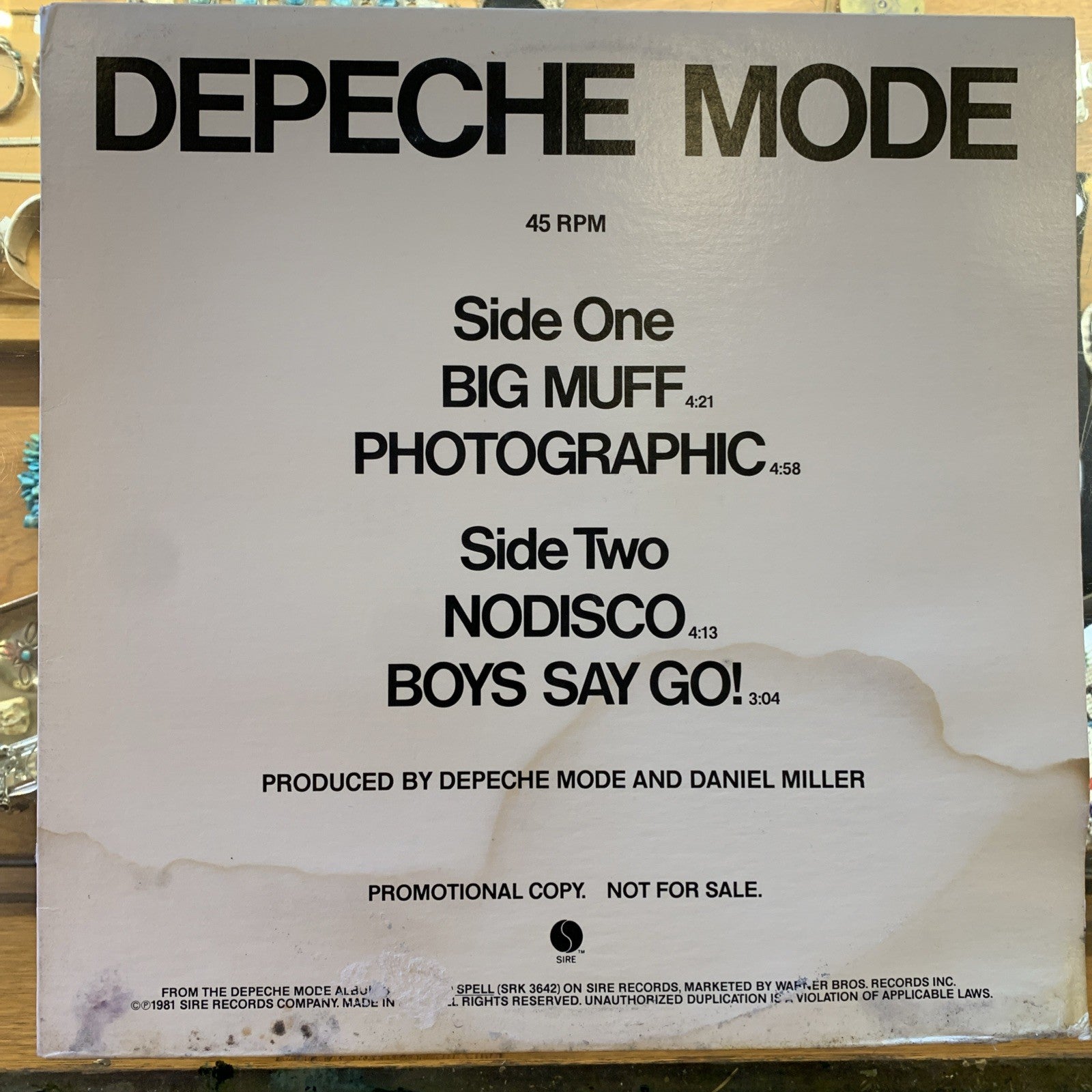 Depeche Mode Big Muff/Photographic/Nodisco/Boys Say Go! 12" Sire Promo