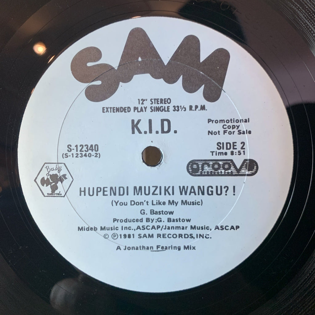 K.I.D. – Hupendi Muziki Wangu? ! / It's Hot - Sam Records – 12” Promo - NM (M-)