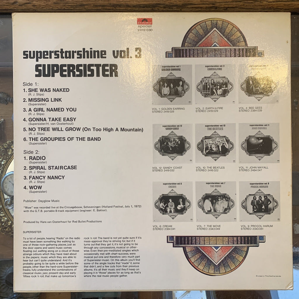 SUPERSISTER Superstarshine Vol. 3 Dutch LP Polydor Vinyl Near MINT Disc