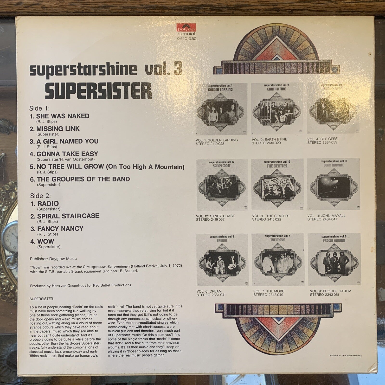 SUPERSISTER Superstarshine Vol. 3 Dutch LP Polydor Vinyl Near MINT Disc