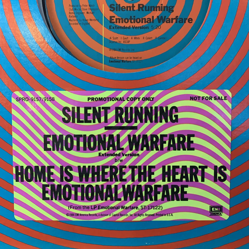 Silent Running ‎– Emotional Warfare - 12 Promo - Hype Sticker - NM/NM