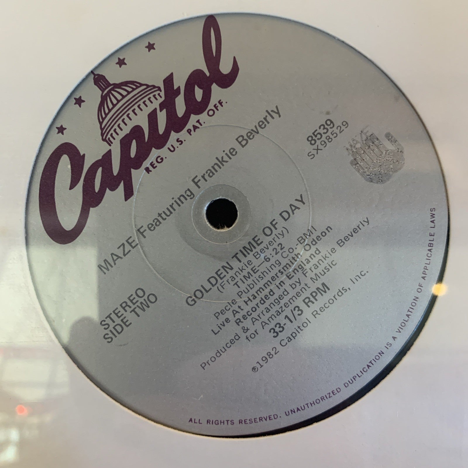 Maze Featuring Frankie Beverly ‎– Before I Let Go / Golden Time Of The Day