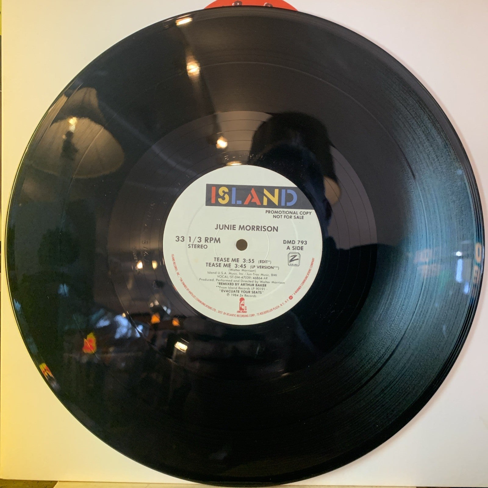 Junie Morrison ‎– Tease Me -  Island Records ‎– DMD 793 - 12” Promo - NM/NM