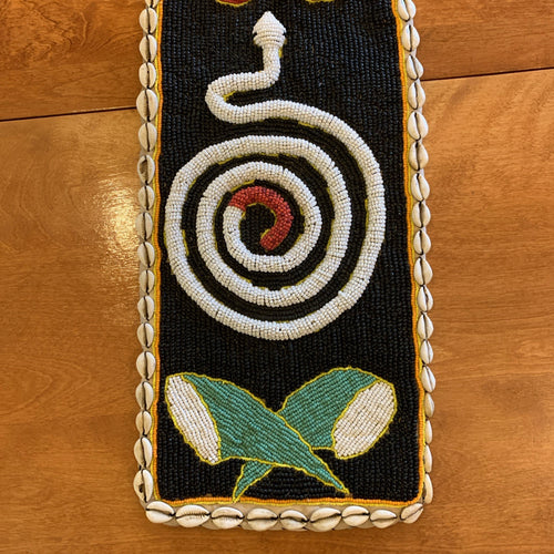 African Yoruba Tribe Hand Beaded Divination Belt - Nigeria - Glass Beads