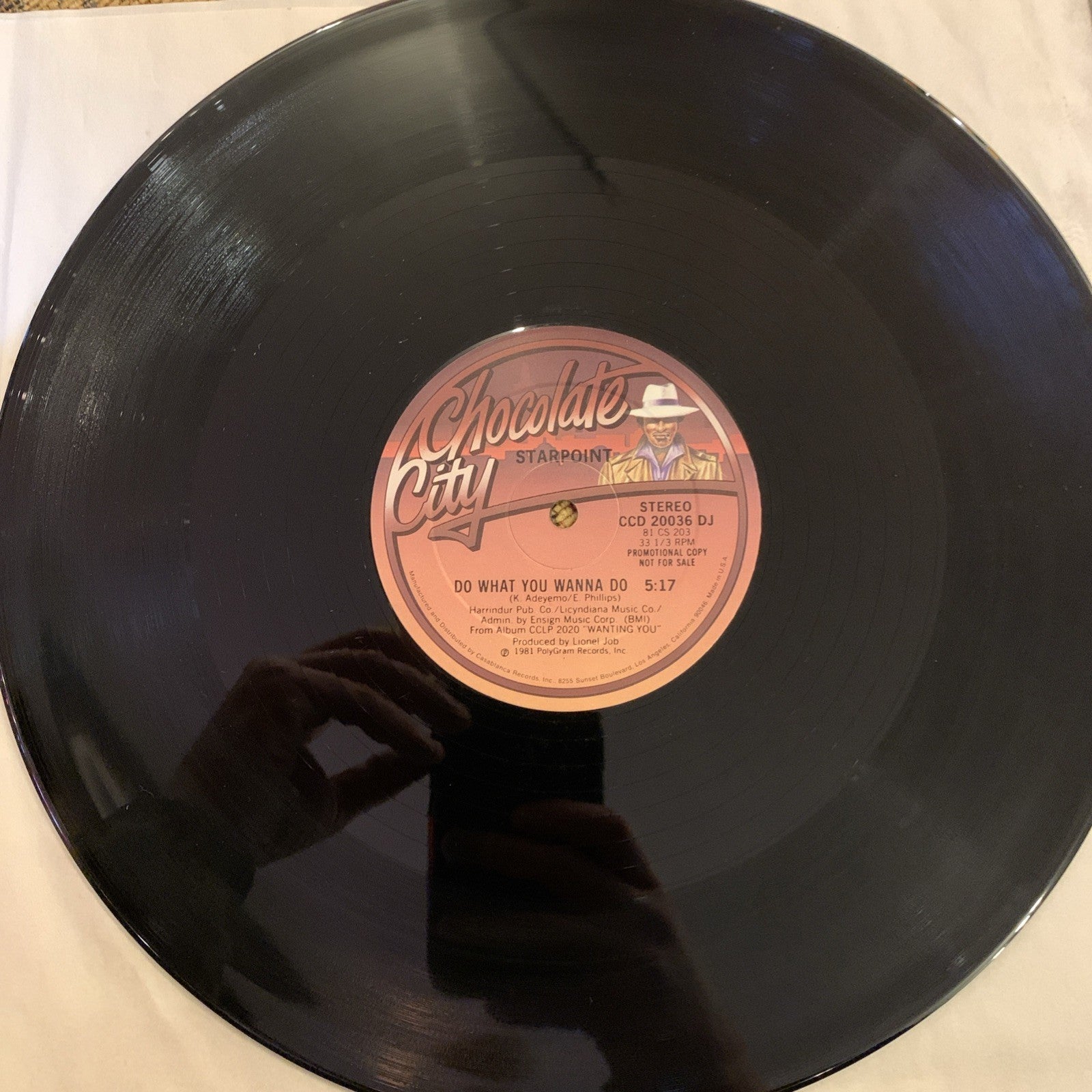 Starpoint ‎– Do What You Wanna Do -  Chocolate City ‎ - 12” Promo - NEAR MINT+