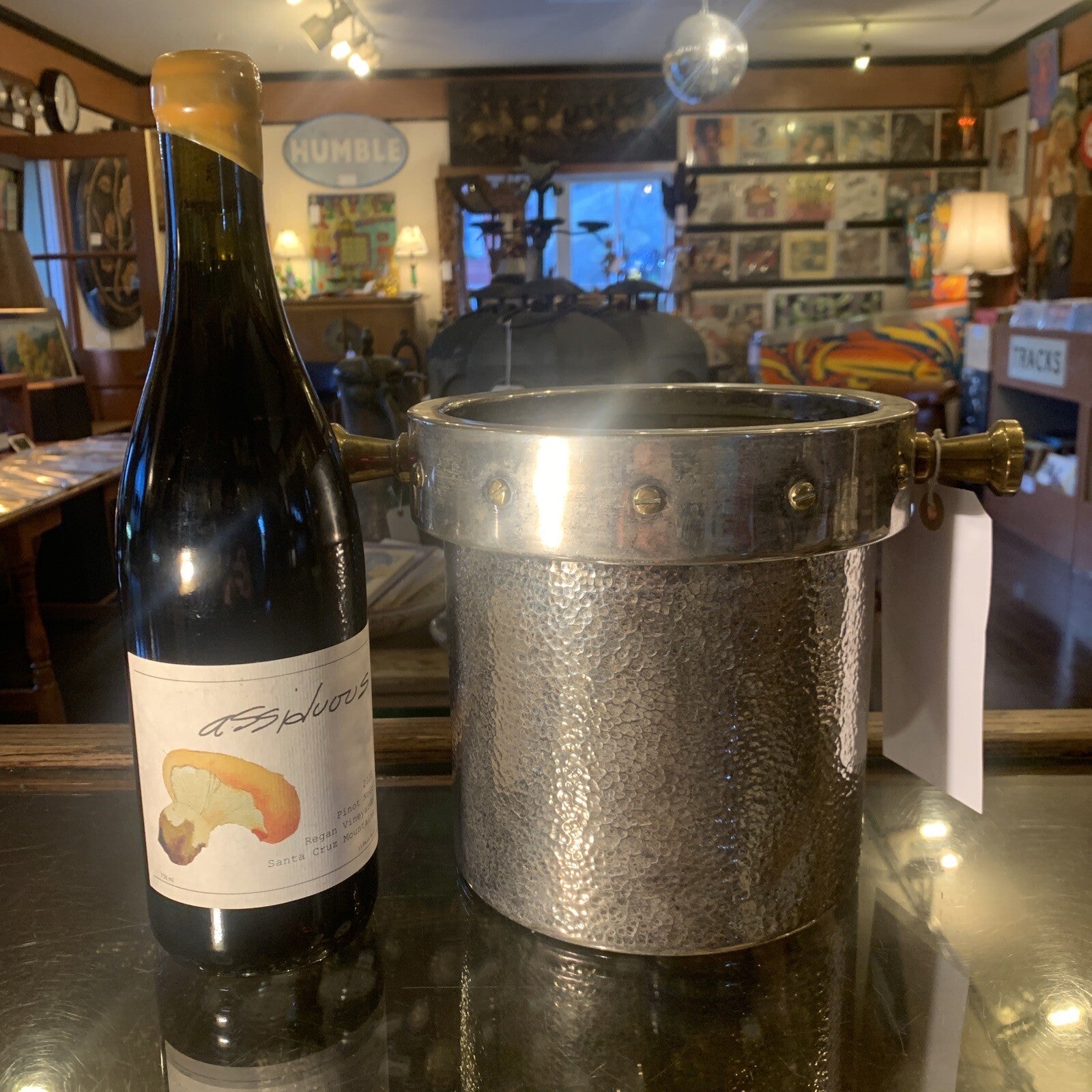 Rare Mid-Century Mexican Hand Forged Silver Ice Bucket